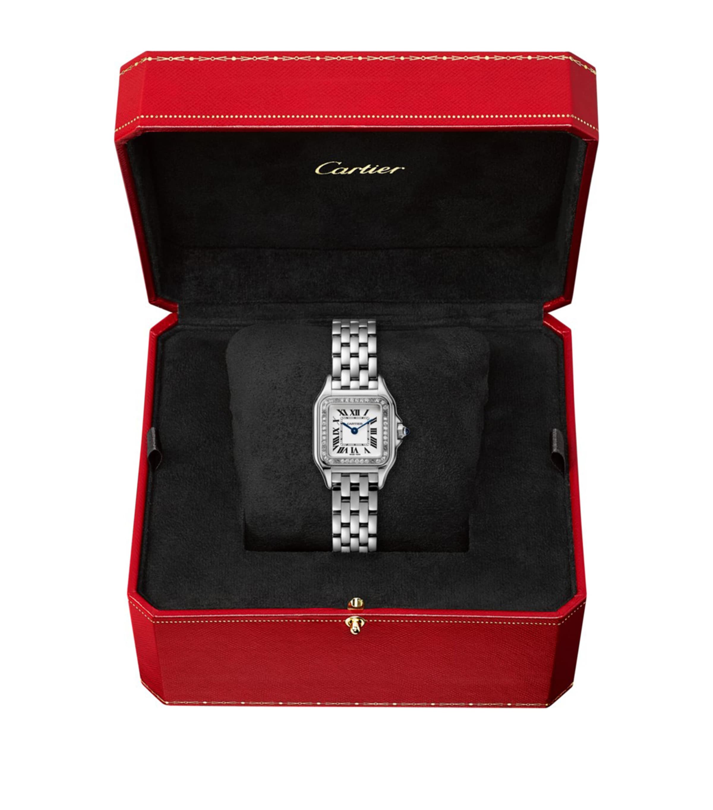 Cartier Small Stainless Steel and Diamond Panthère de Cartier Watch 23mm Grey Image 2