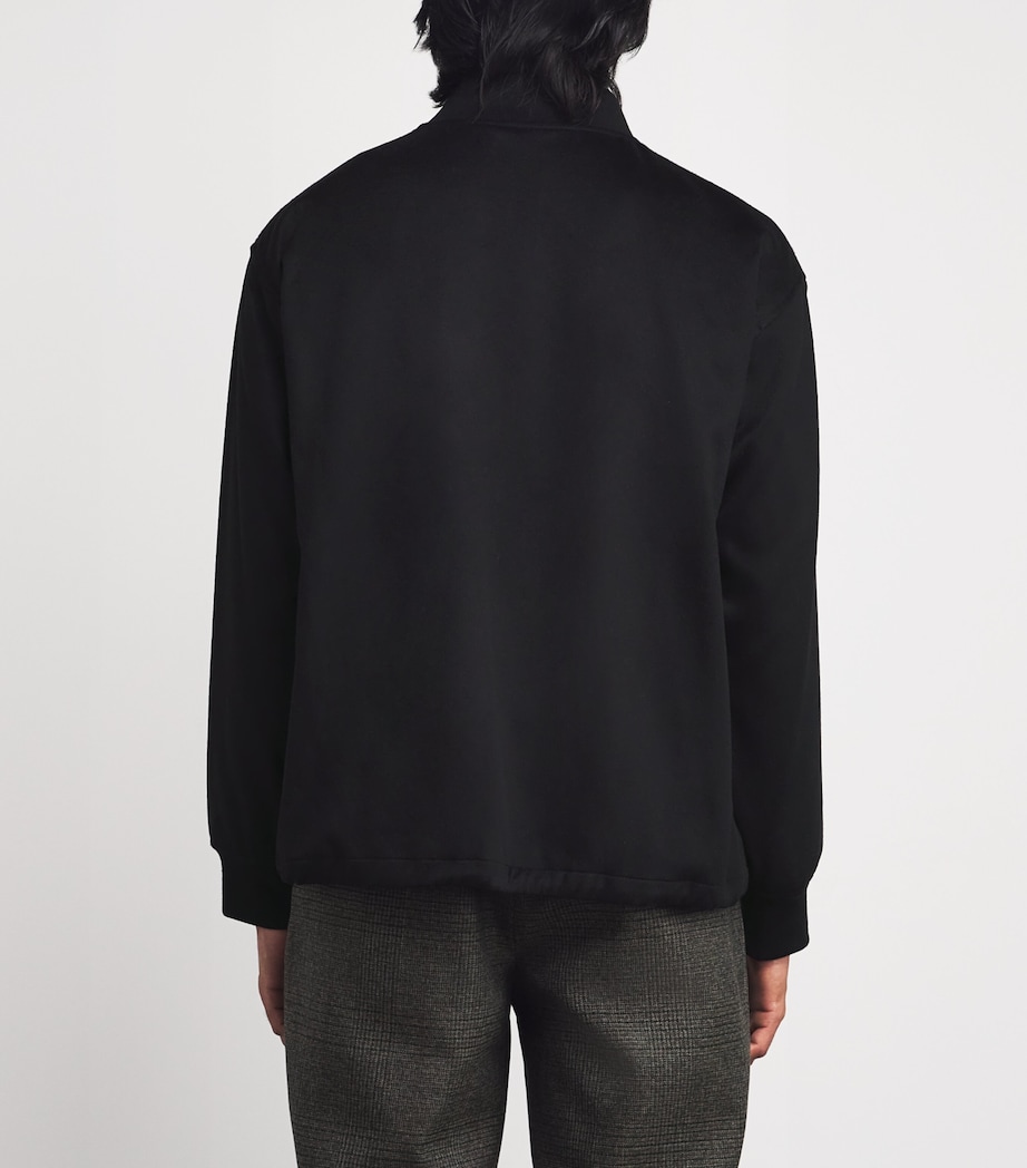 Cashmere Bomber Jacket 590 NERO Image 4