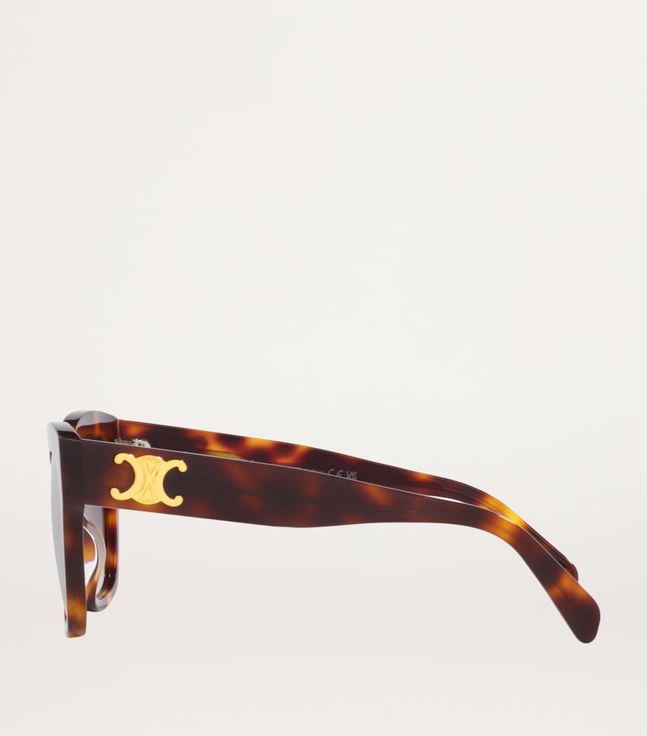 Celine Tortoiseshell Triomphe Square Sunglasses Image 3