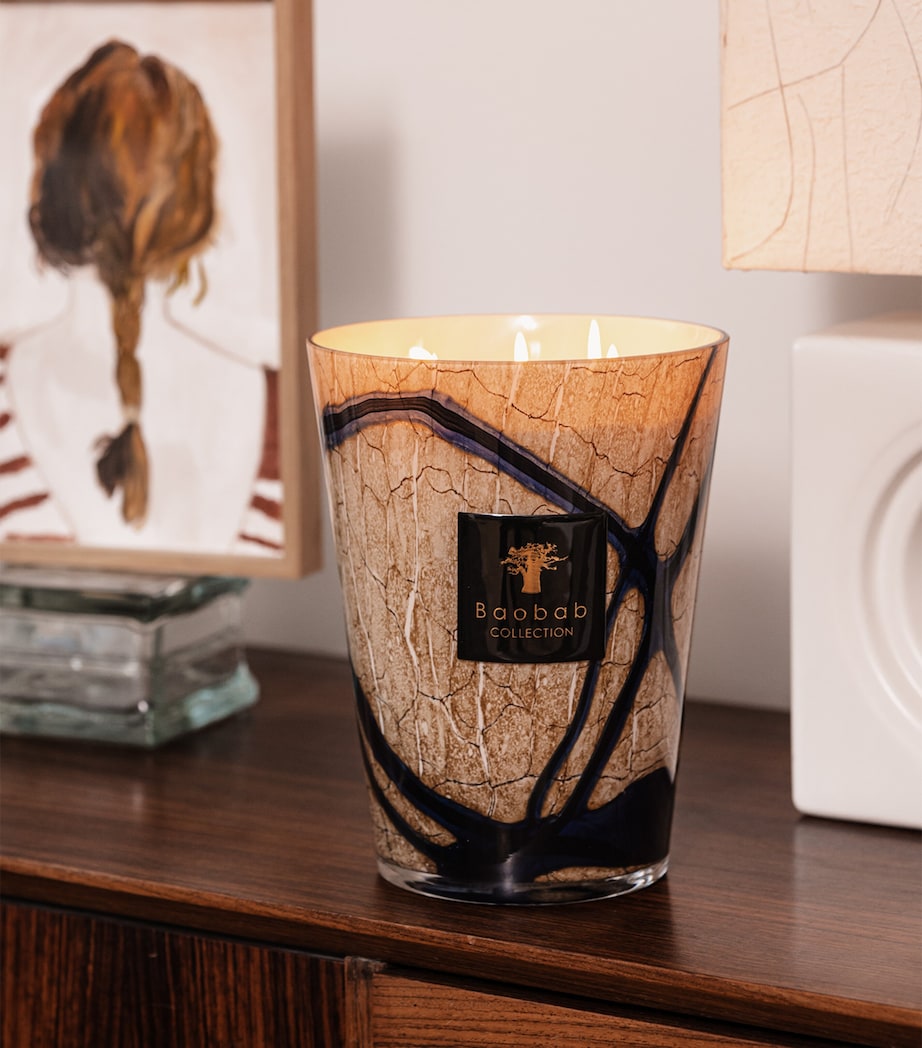 Baobab Collection Stones Lazuli Candle Blue Image 2