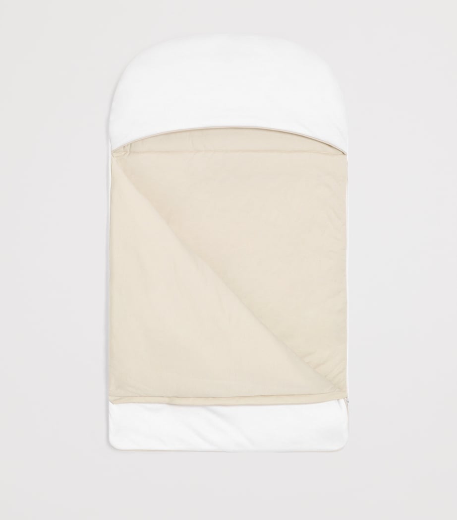 Dolce&Gabbana Kids Cotton-Linen Embroidered Nest White Image 2