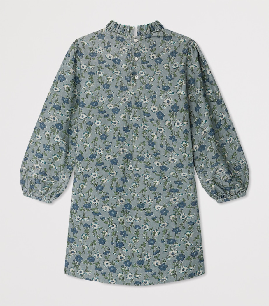 Cotton Topaz Dress (4-8 Years) FL VERT DE GRIS Image 2