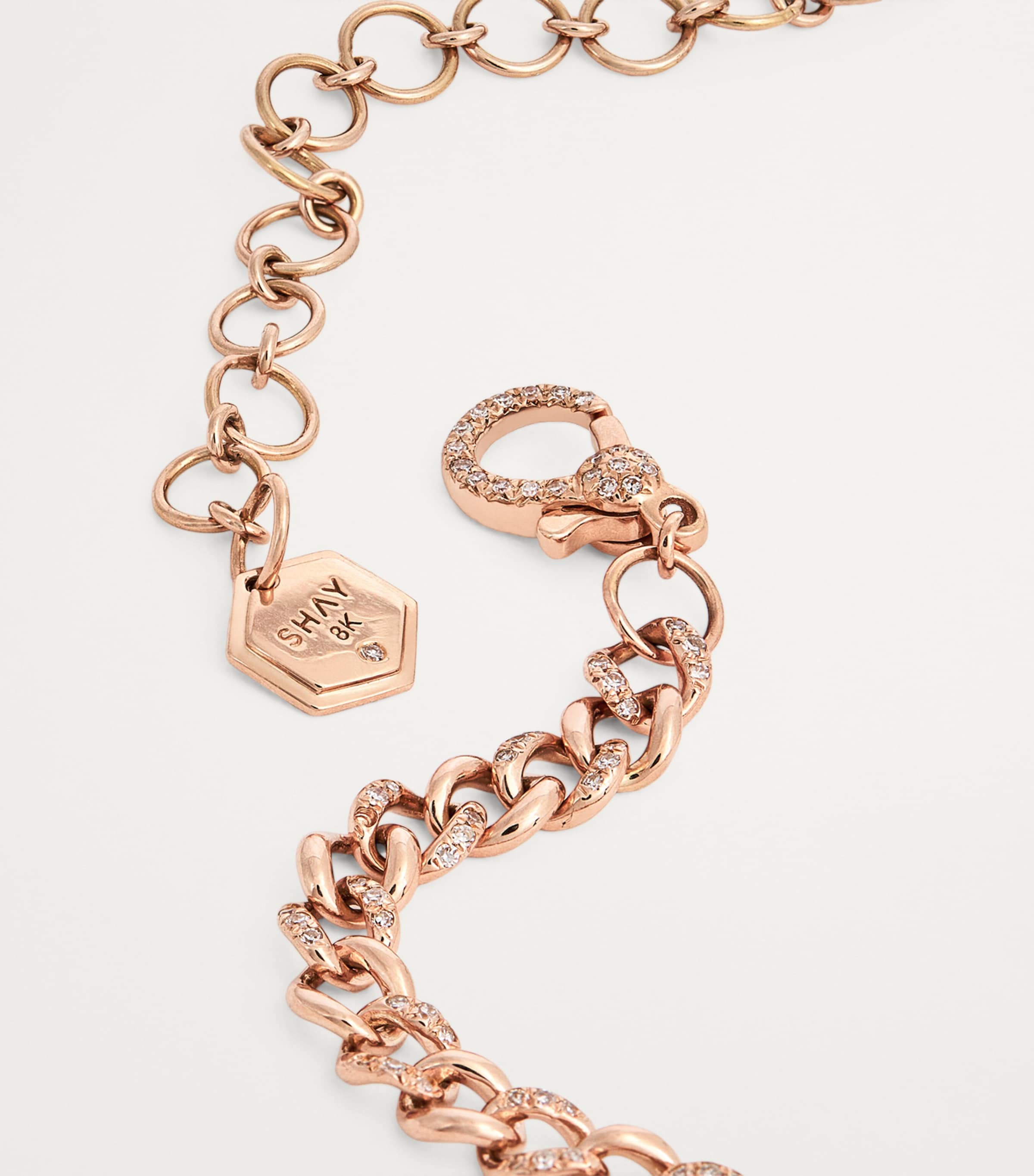 Rose Gold, Diamond and Ruby Link Choker ROSE GOLD Image 3