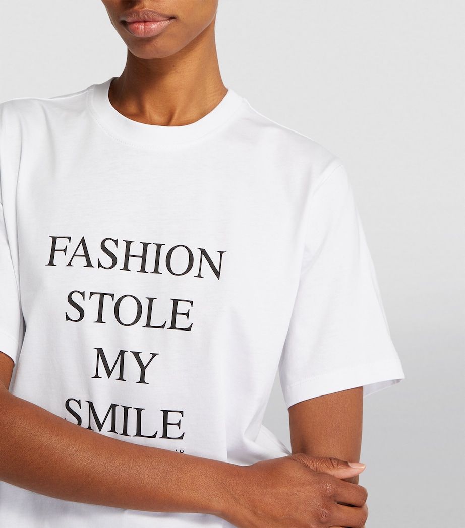Graphic Slogan T-Shirt WHITE Image 7