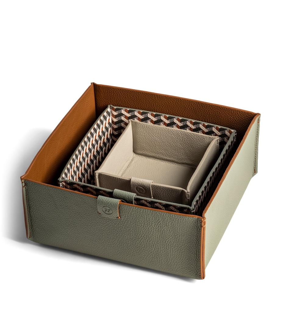 Poltrona Frau Large Leather Trusty Change Tray Gingerbread Image 2