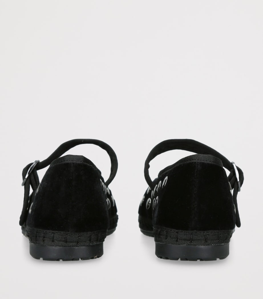 Flabelus Embellished Mae Mary Janes Black Image 2