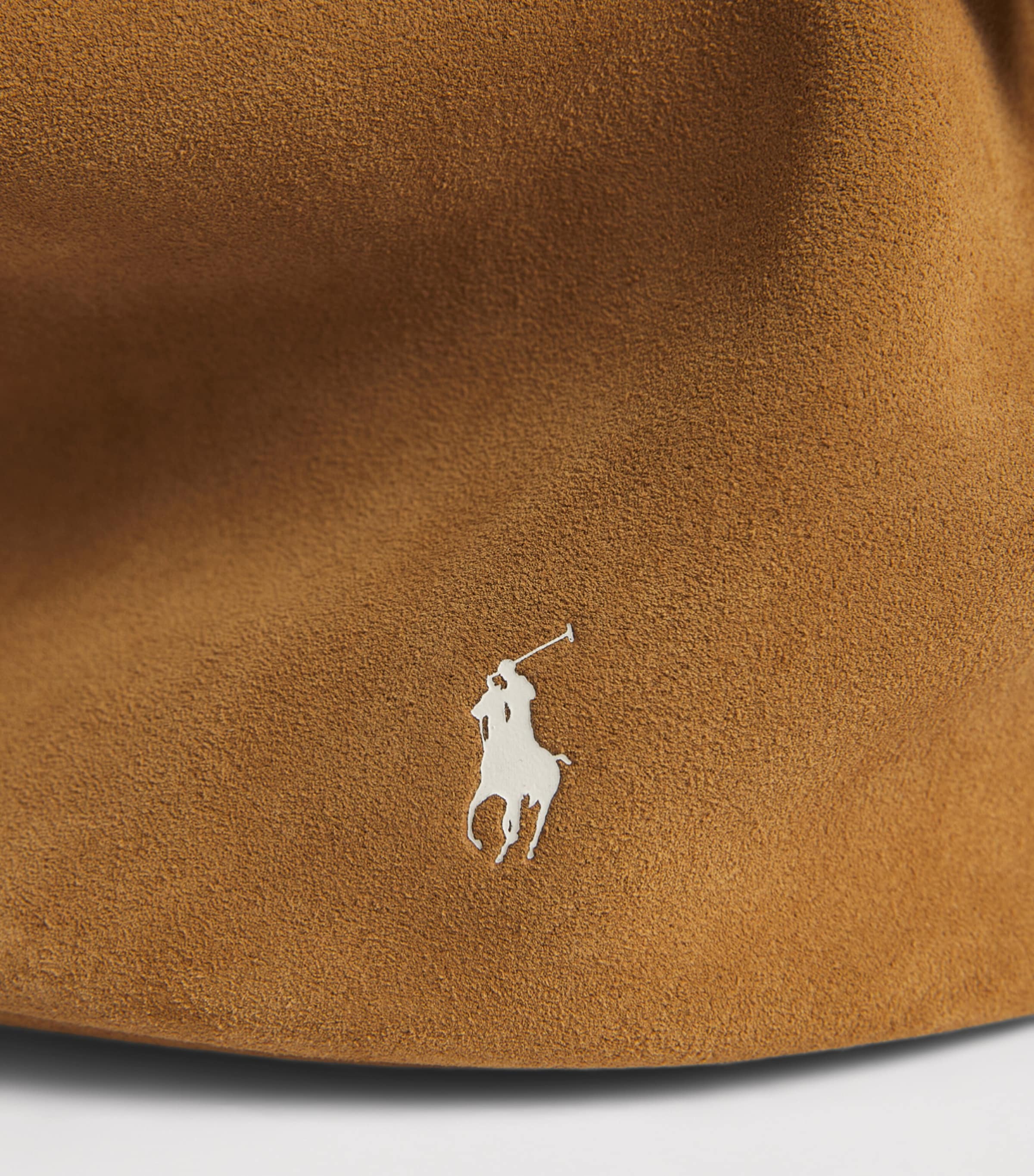 Polo Ralph Lauren Small Suede Polo Play Cross-Body Bag Caramel Image 6