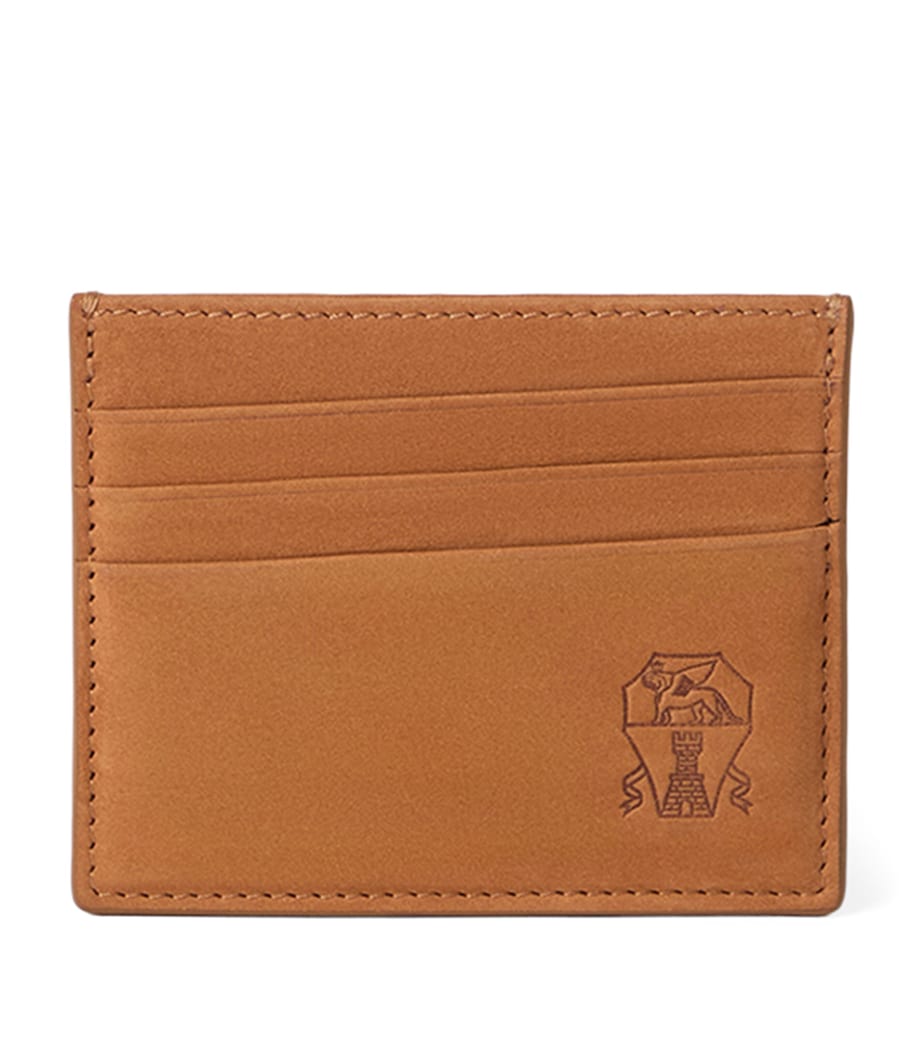 Brunello Cucinelli Nubuck Logo Card Holder Image 1