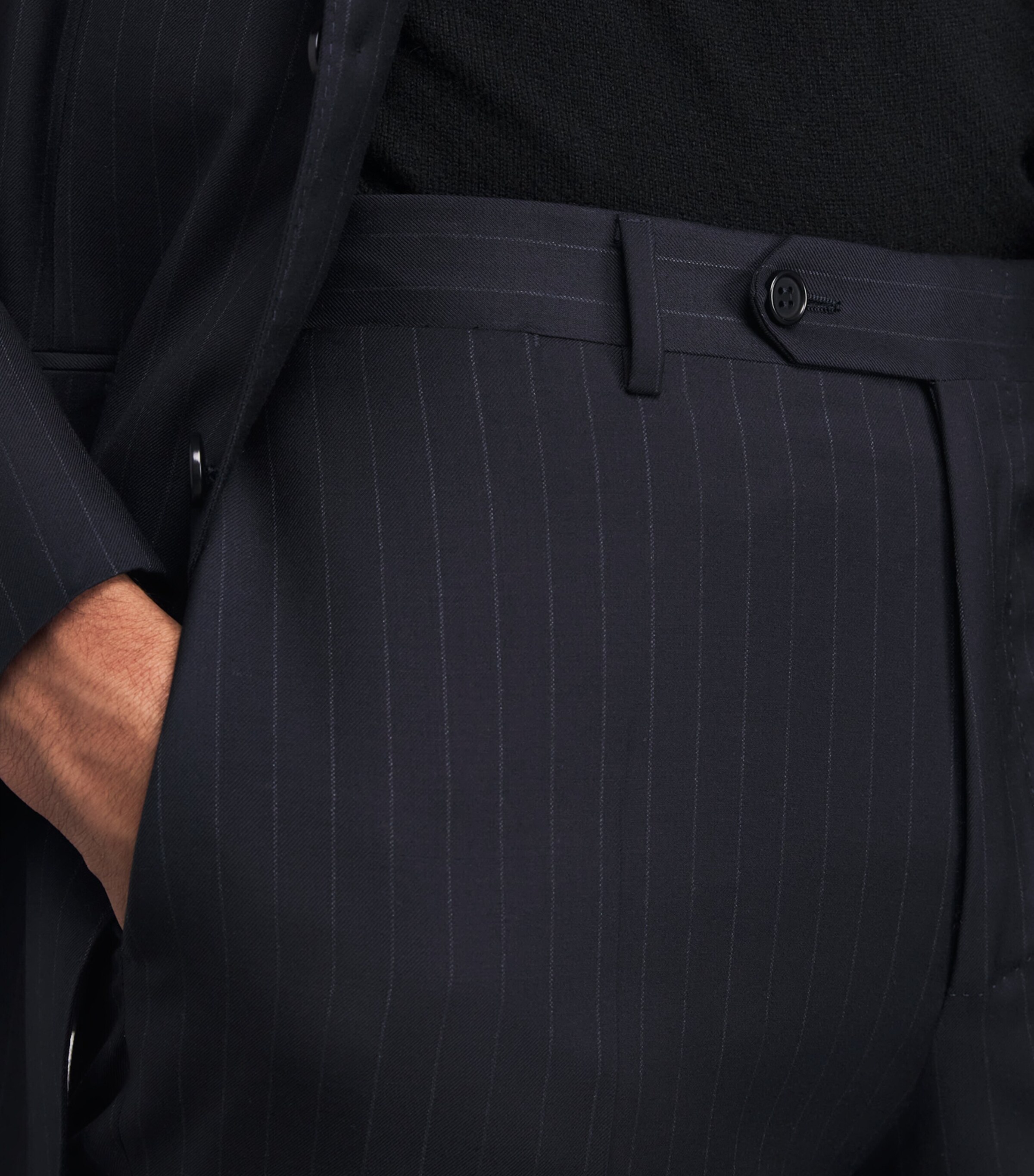 Canali Mens Wool Pinstripe 2-Piece Suit Image 6