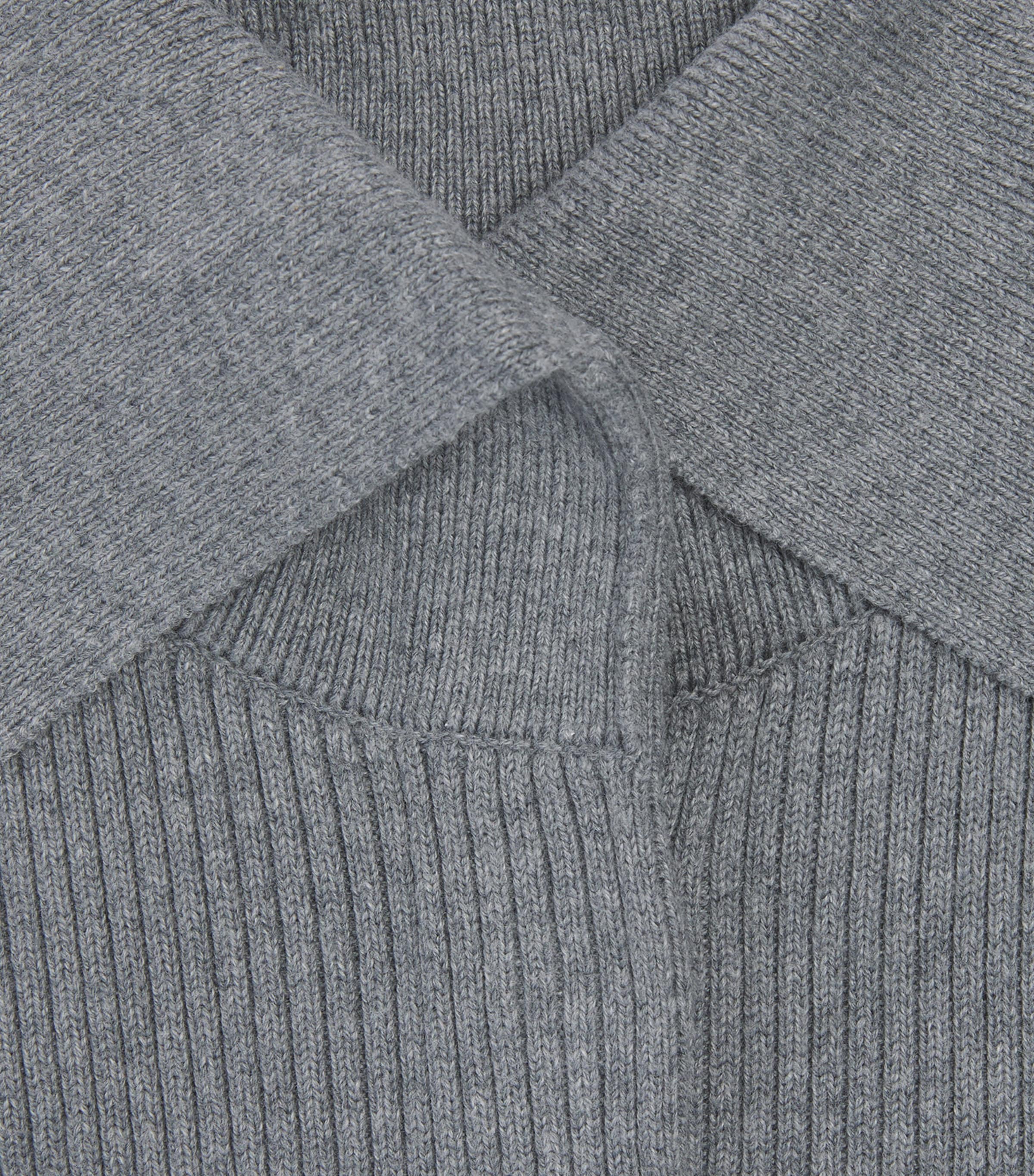 Givenchy Kids Cotton-Cashmere Ribbed Cardigan (4-12+ Years) Marl Image 3