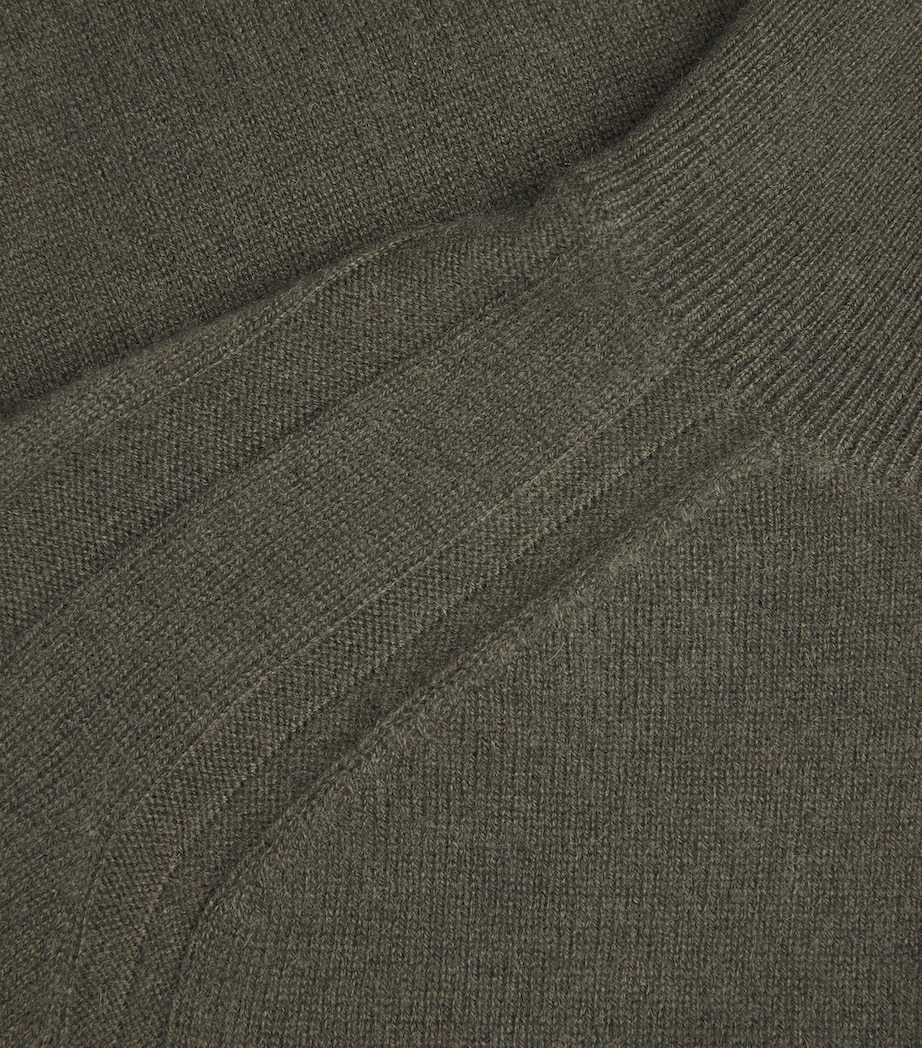 Cashmere Oxna High-Neck Sweater PALM LEAF Image 5
