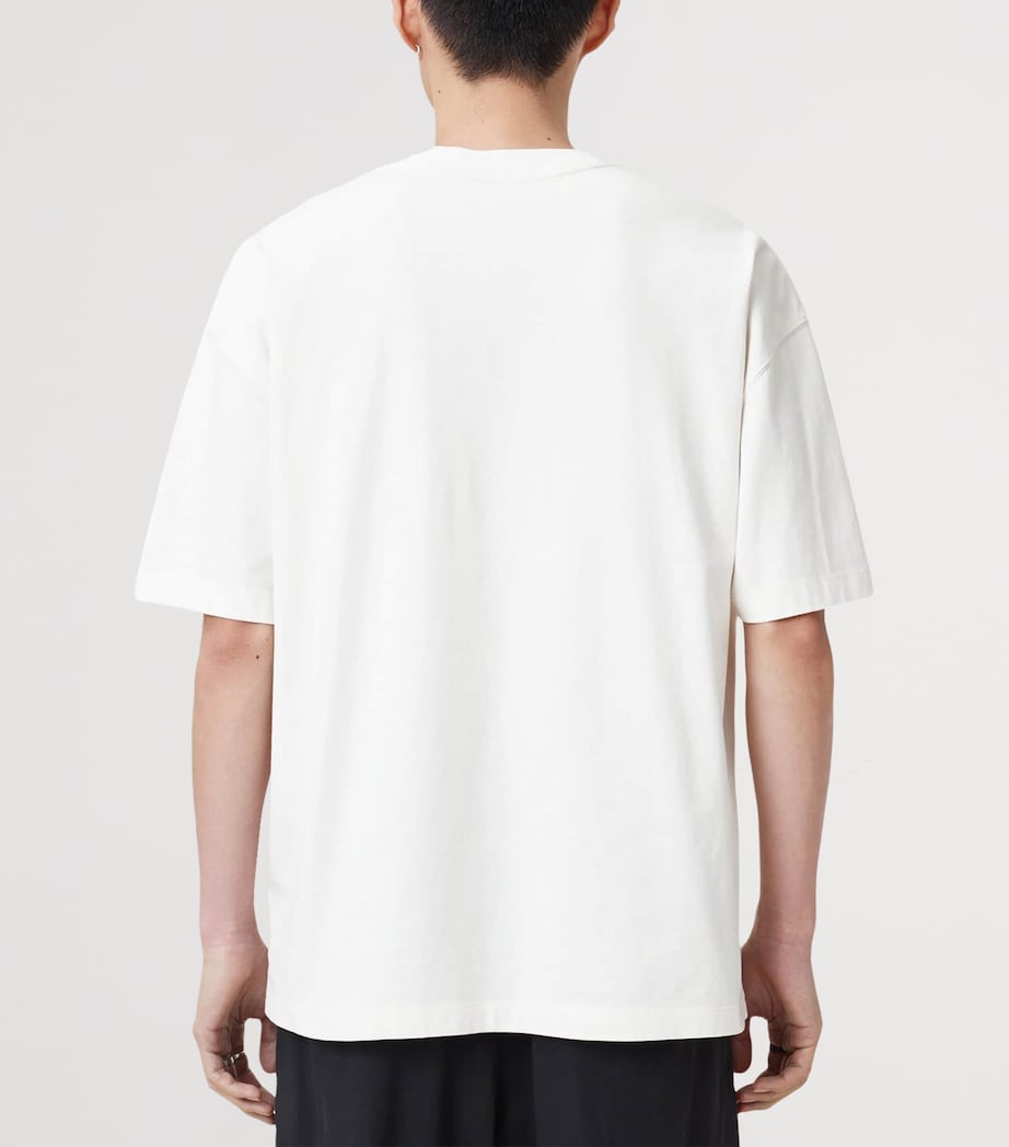 AllSaints Mens Organic Cotton Lover T-Shirt Ashen White Image 4