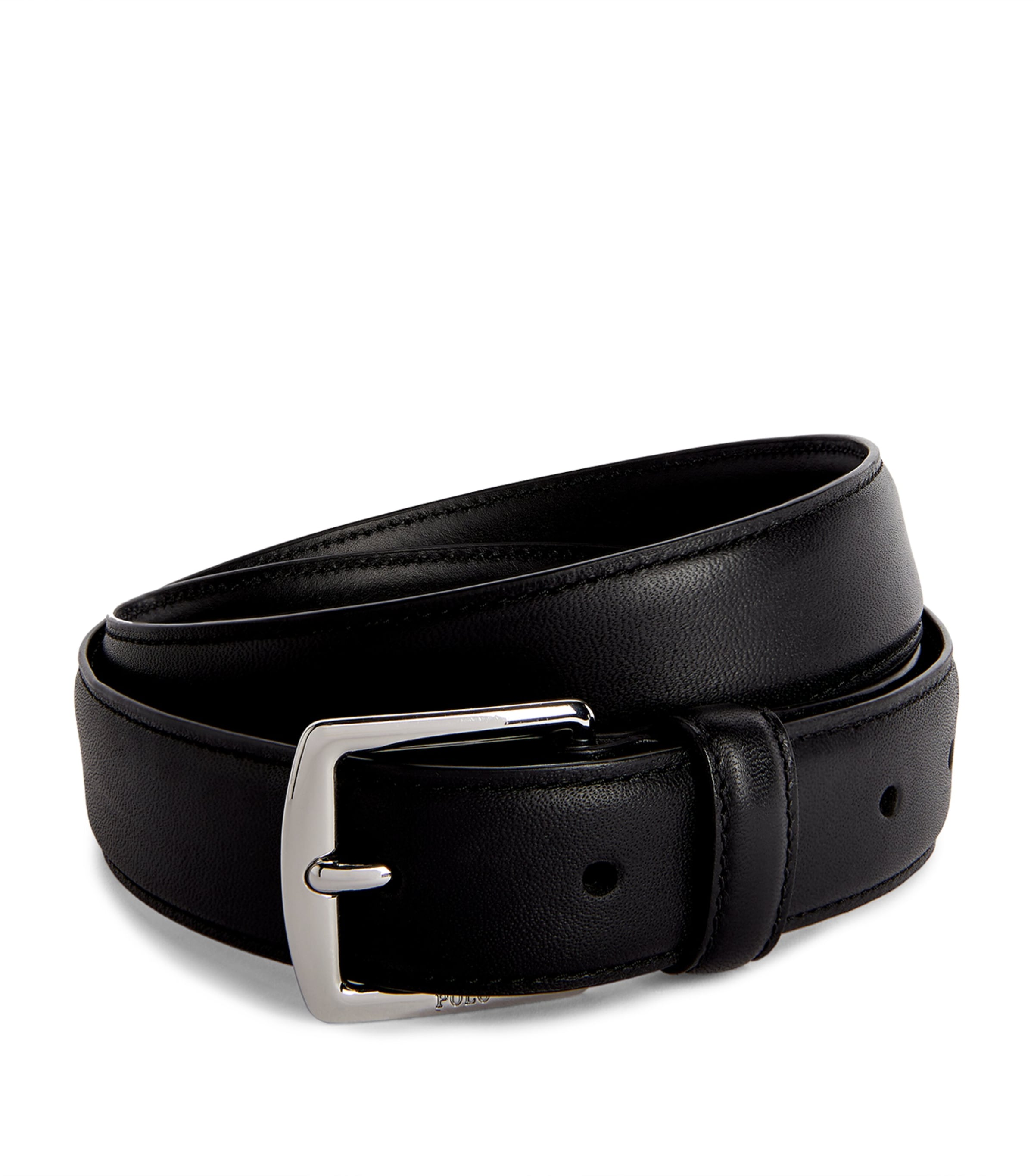Leather Belt BLACK Image 2