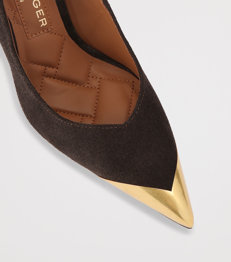 Suede Regent Pumps DK.BRN COM Image 3