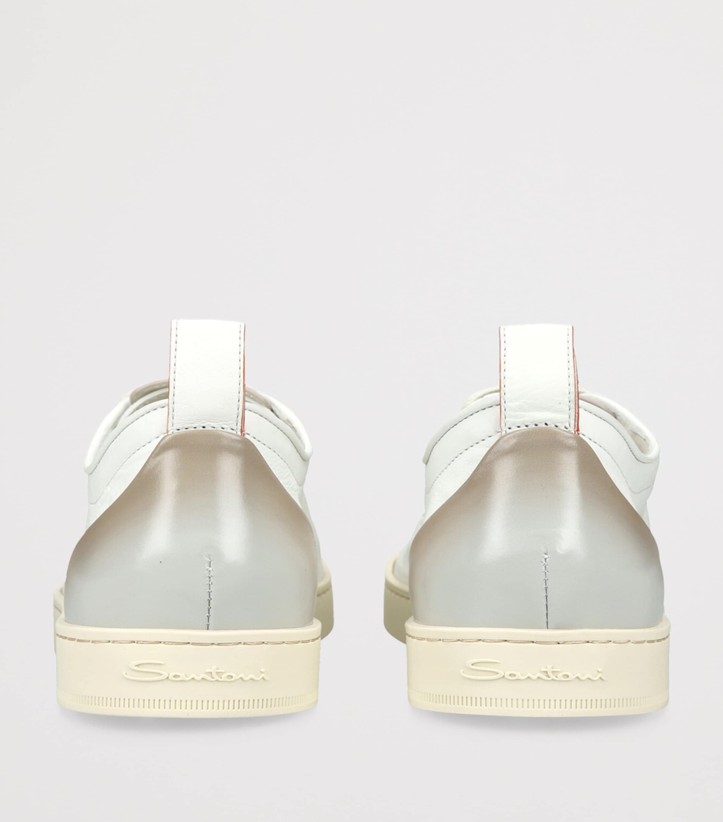 Santoni Leather Montecarlo Sneakers White Image 2