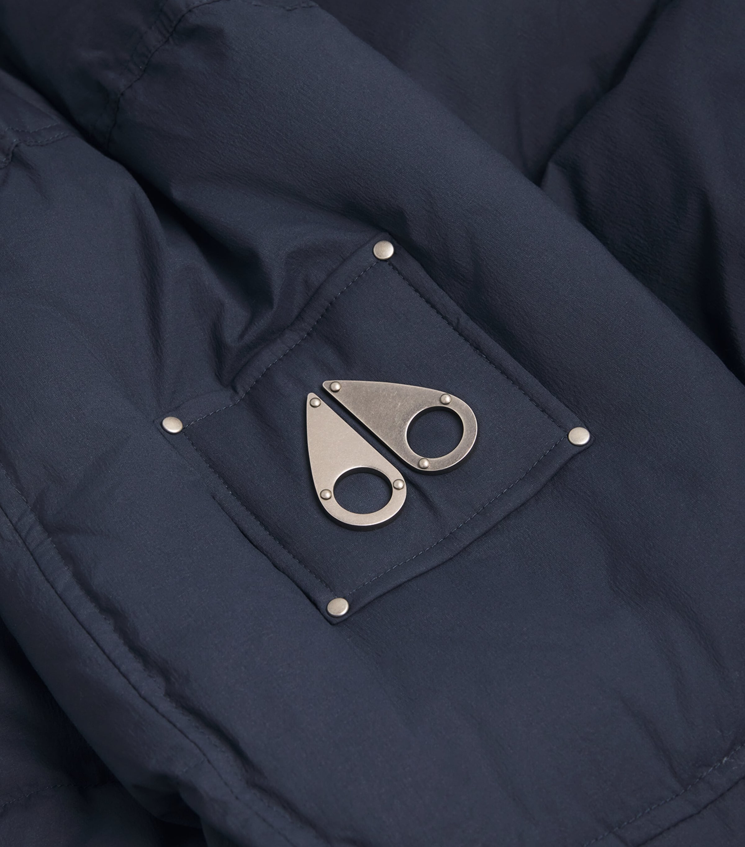 Down Shearling-Trim 3Q Jacket NAVY - 833 Image 5