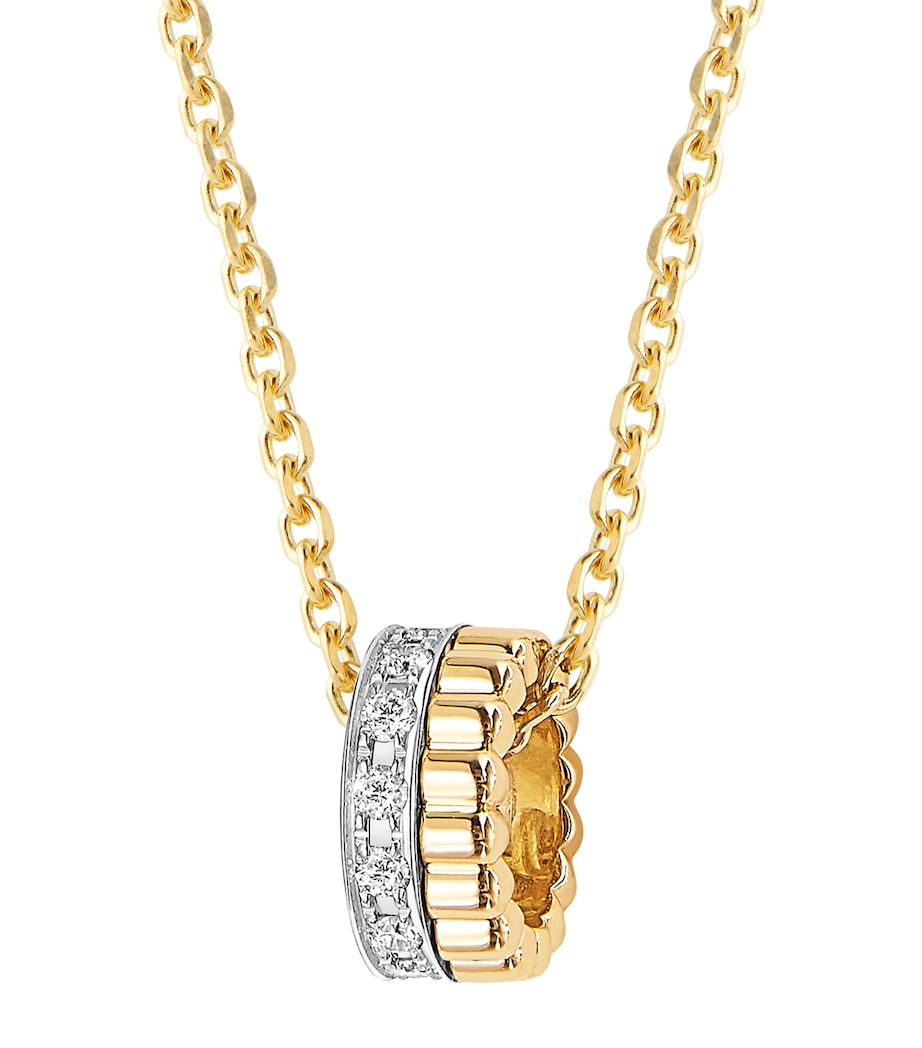 Yellow Gold and Diamond Quatre Radiant Edition Necklace GOLD Image 3