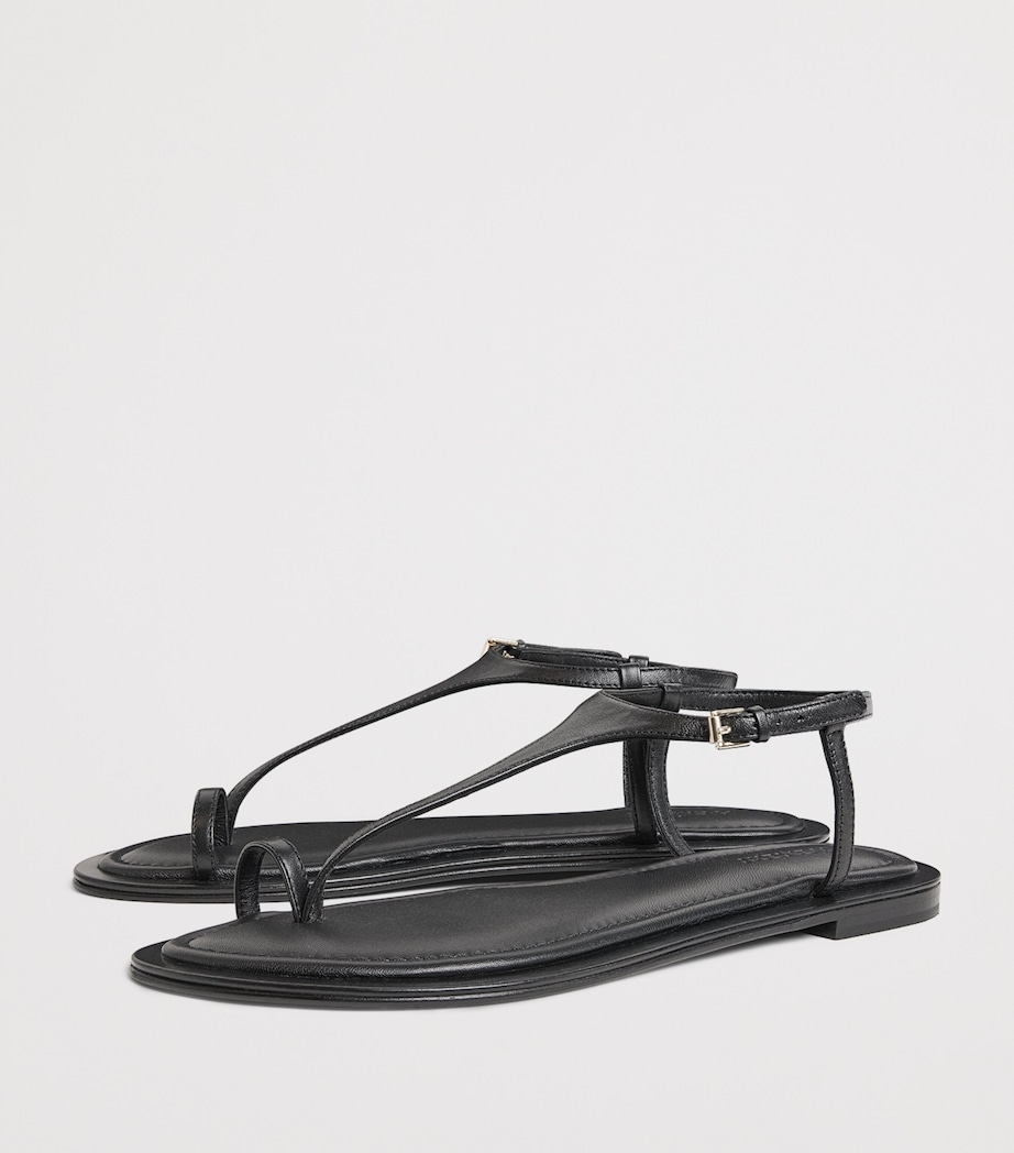 A.EMERY Leather Alta Sandals Black Image 3