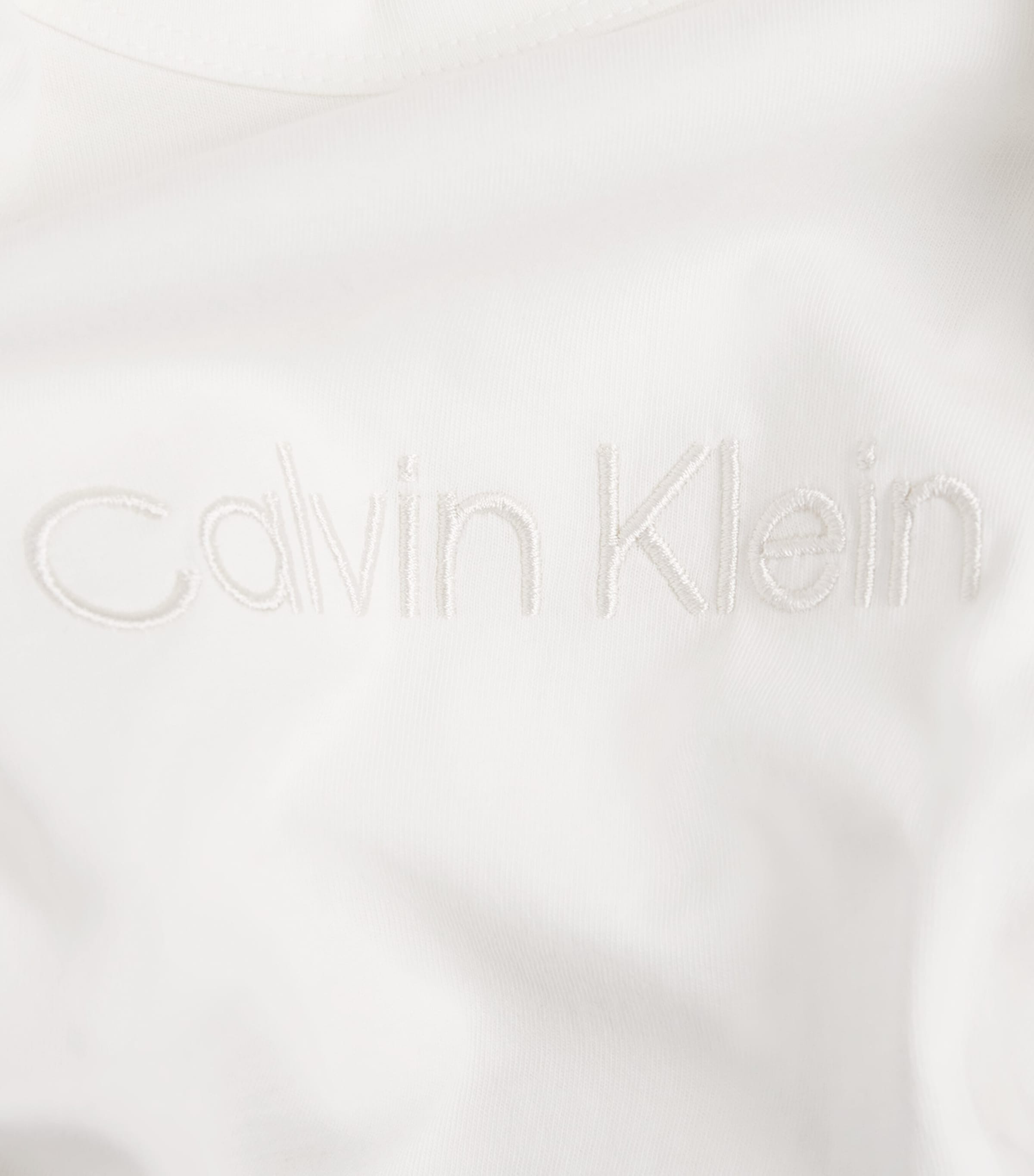 Calvin Klein Mens Cotton Logo T-Shirt White Image 6