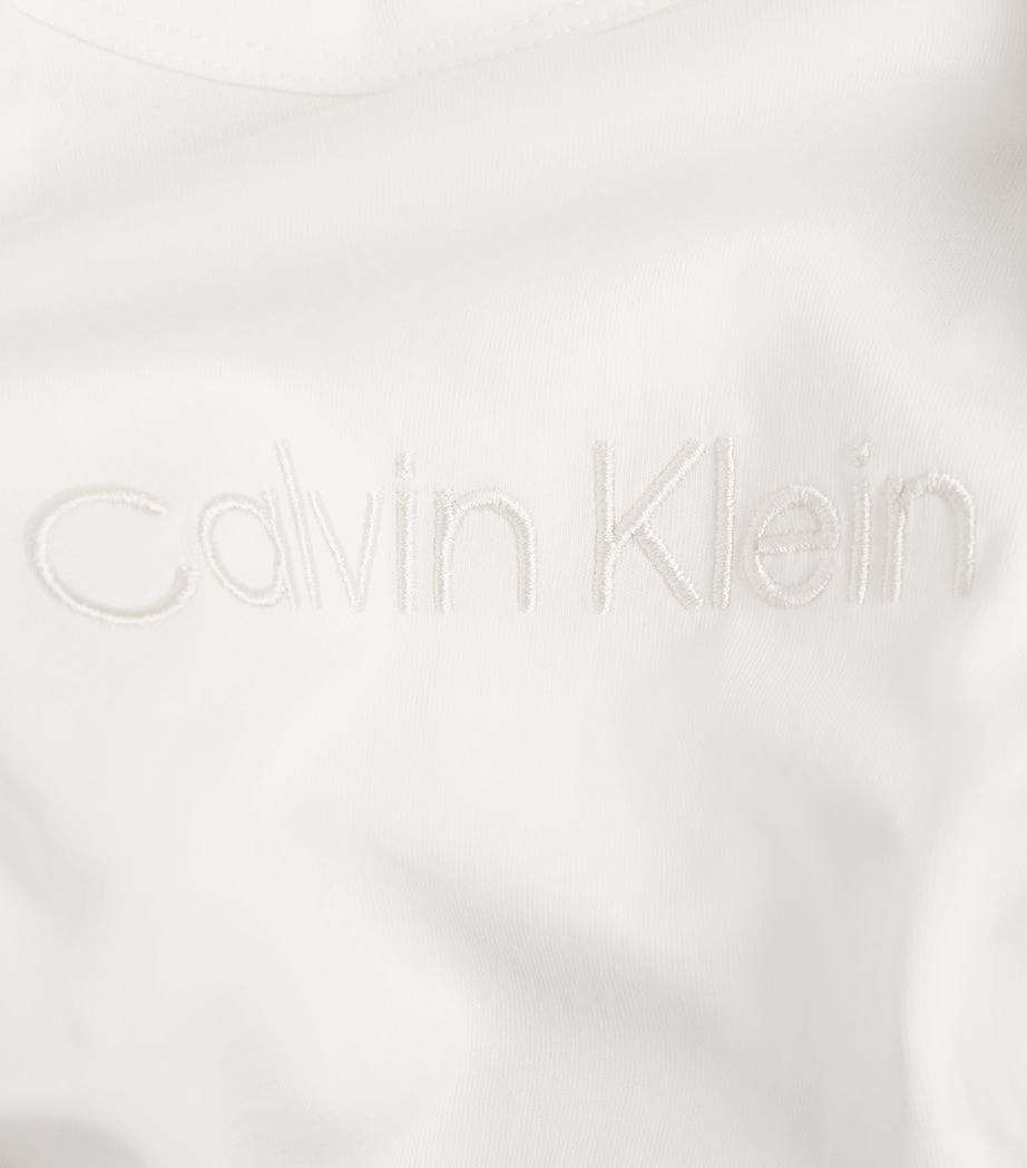 Calvin Klein Mens Cotton Logo T-Shirt White Image 6