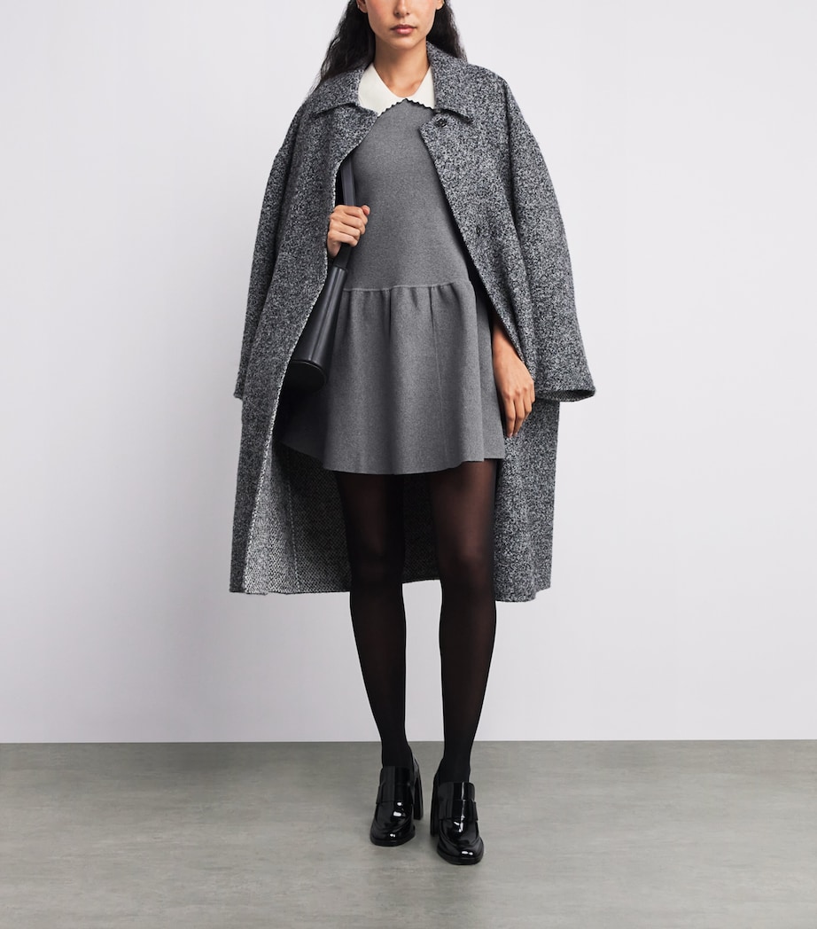 Cotton-Blend Skater Dress MOTTLED GREY Image 2