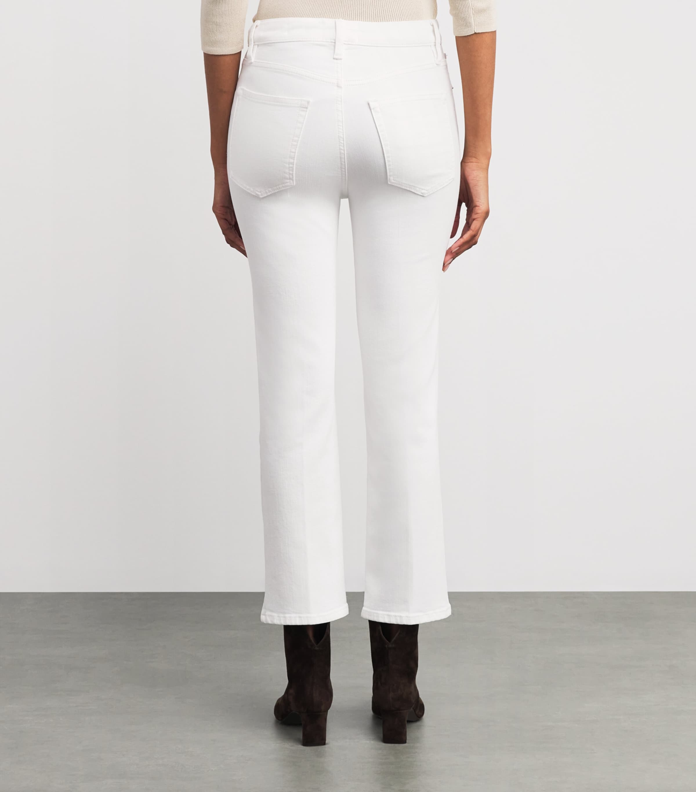 The Reboot Crop Bootcut Jeans WHITE Image 4