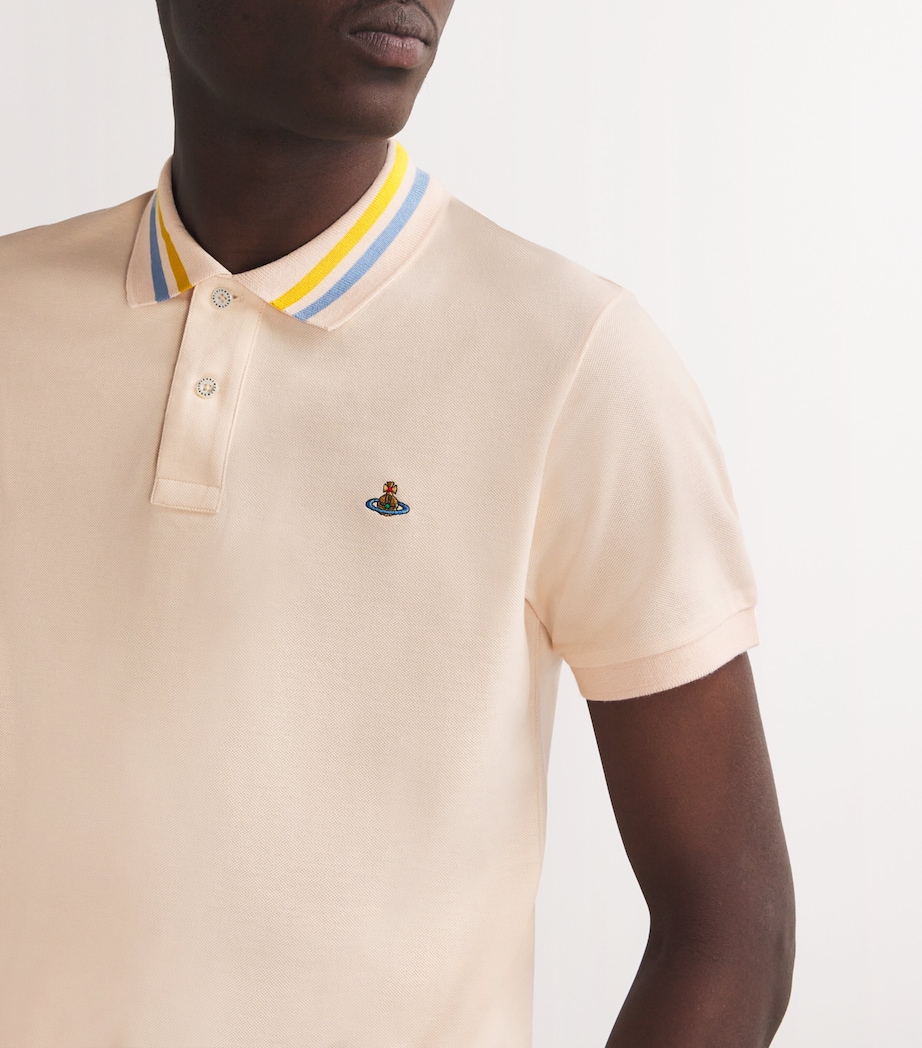 Cotton Orb Polo Shirt G408-PLASTER PINK Image 6