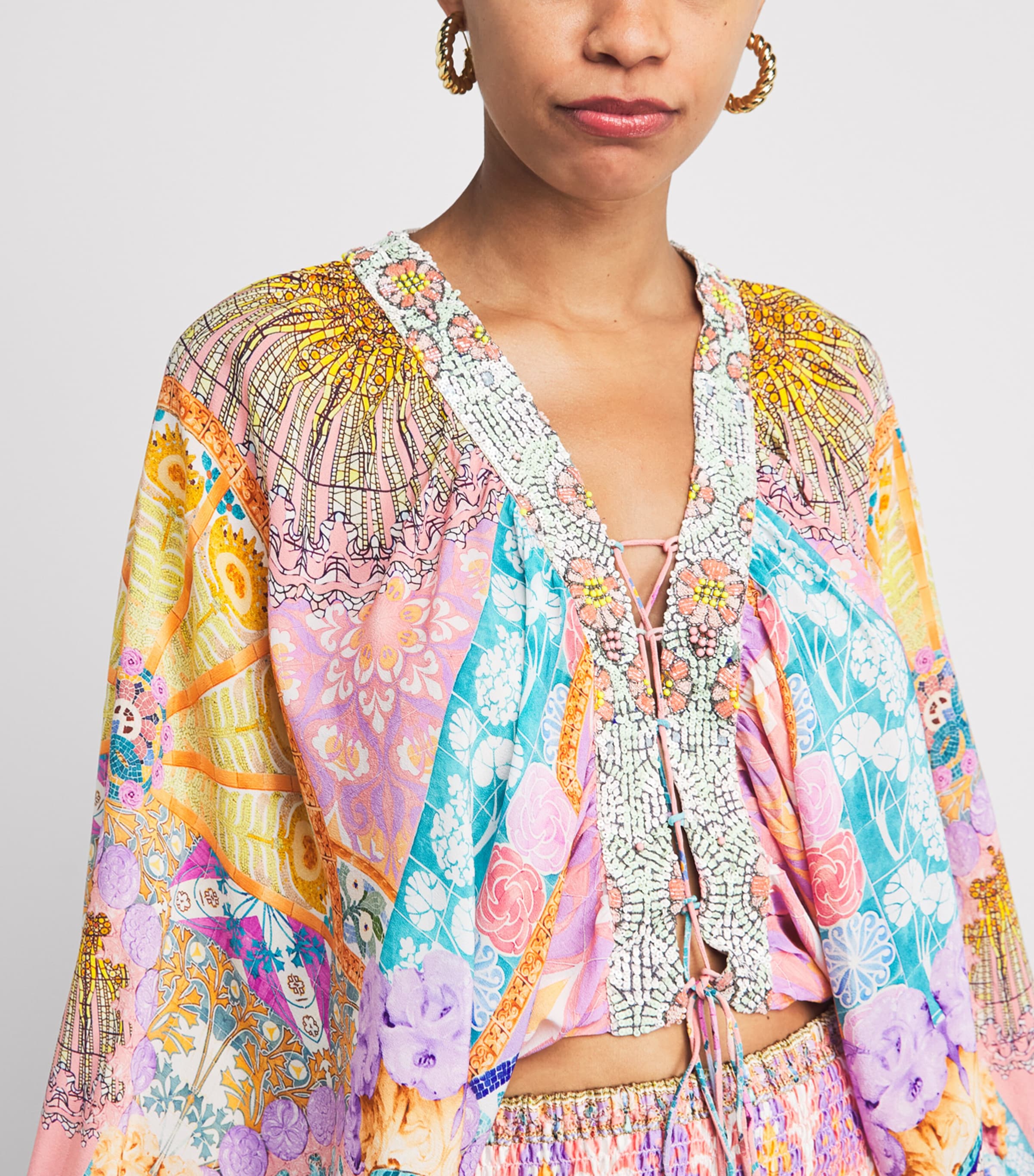Camilla Womens Silk Blouse Howdy Gaudi Image 3