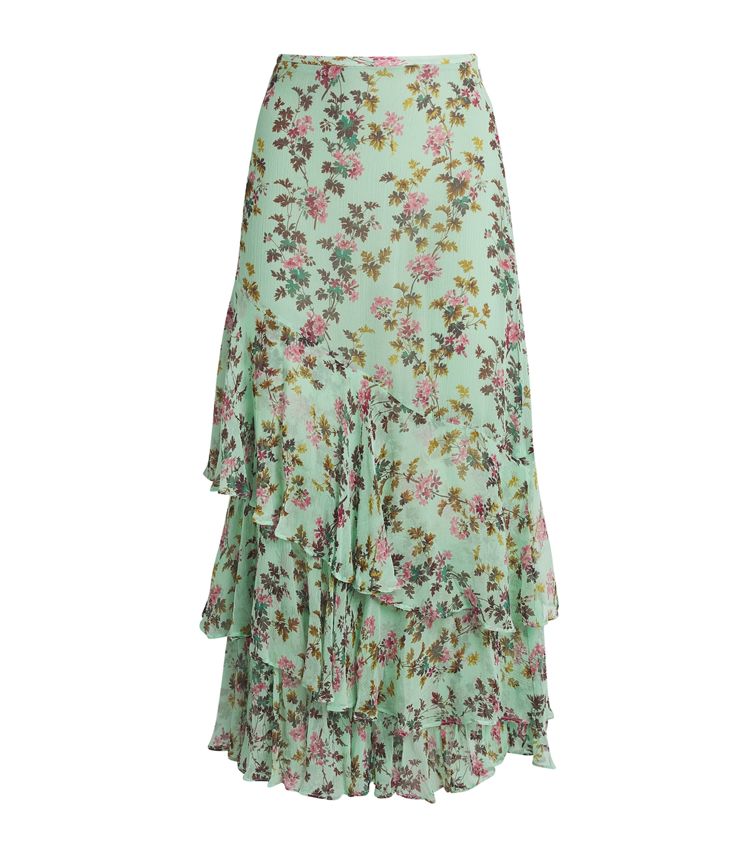 Ulla Johnson Womens Silk Meadow Maxi Skirt Opaline Image 1