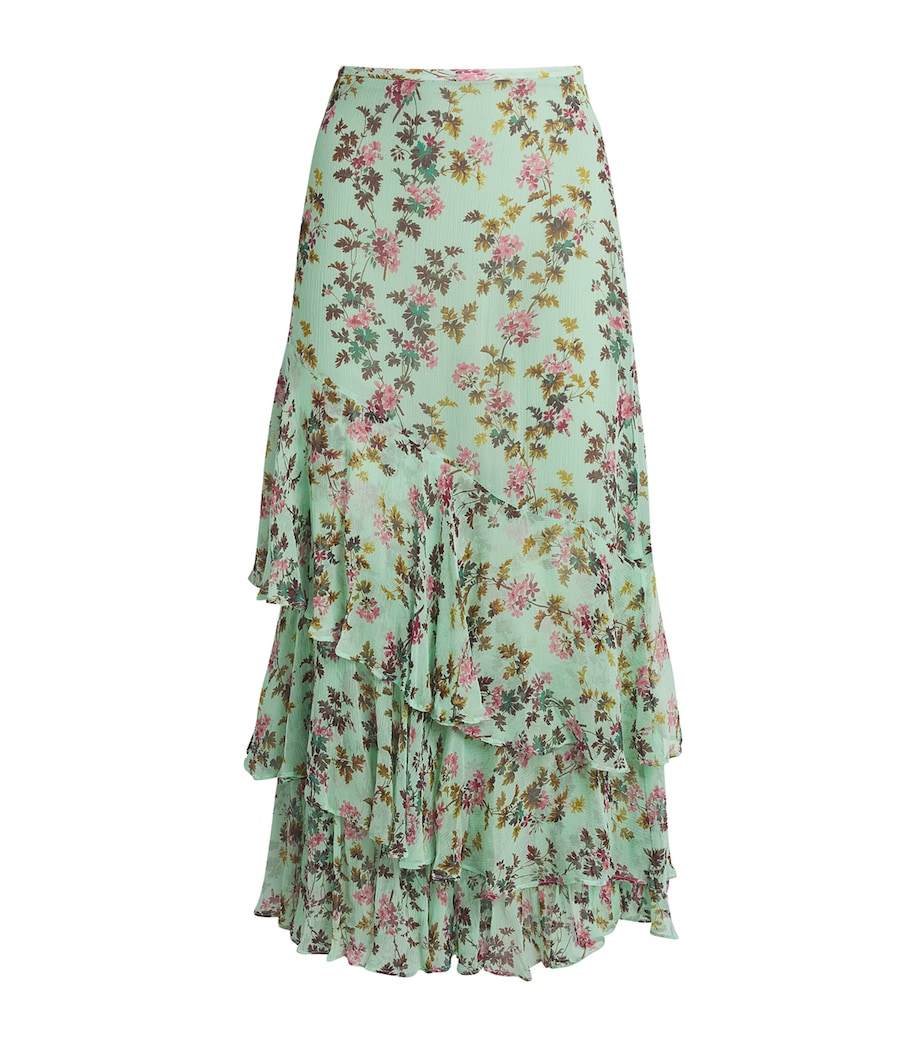 Ulla Johnson Womens Silk Meadow Maxi Skirt Opaline Image 1