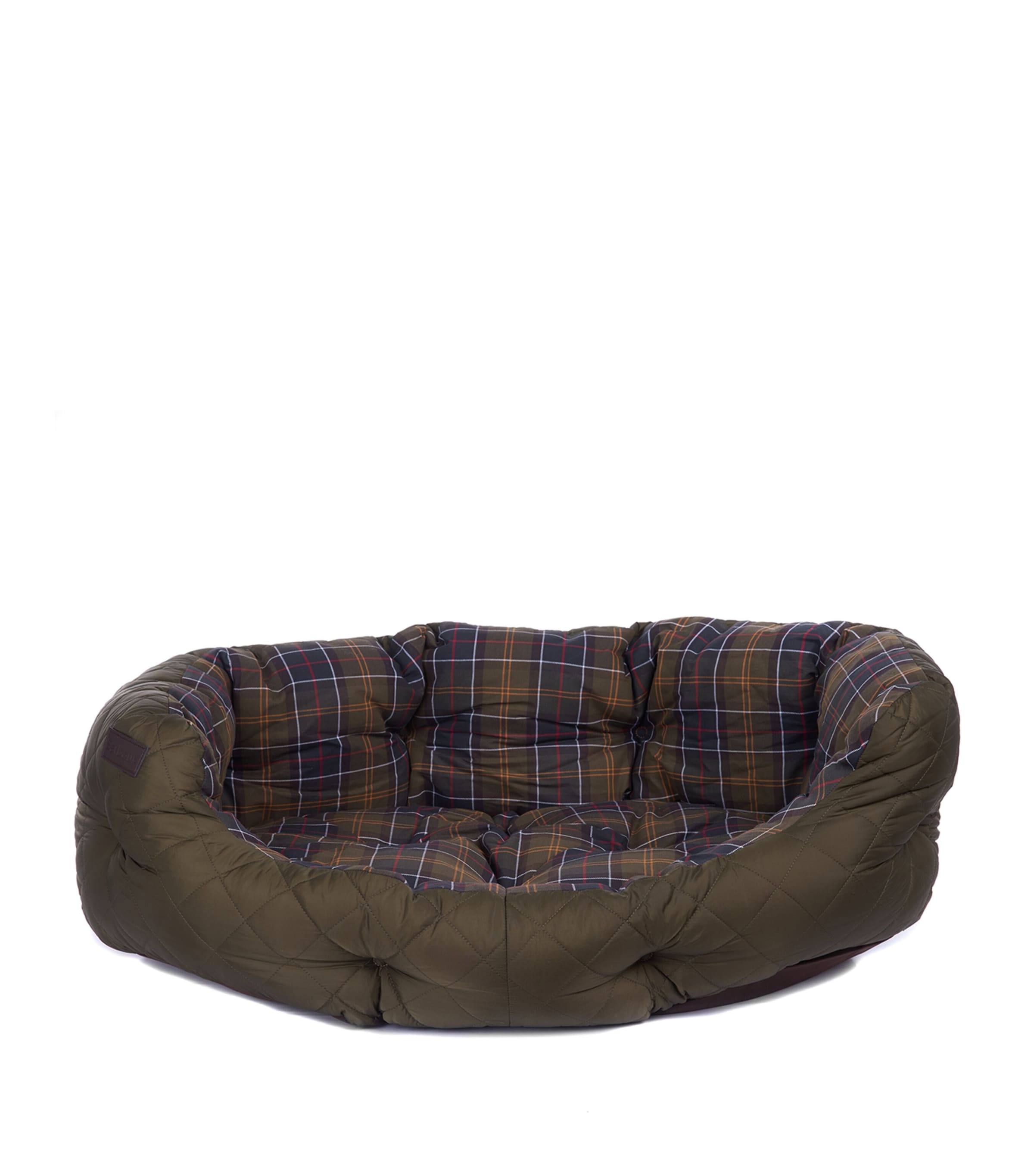 Barbour Quilted Dog Bed In Green