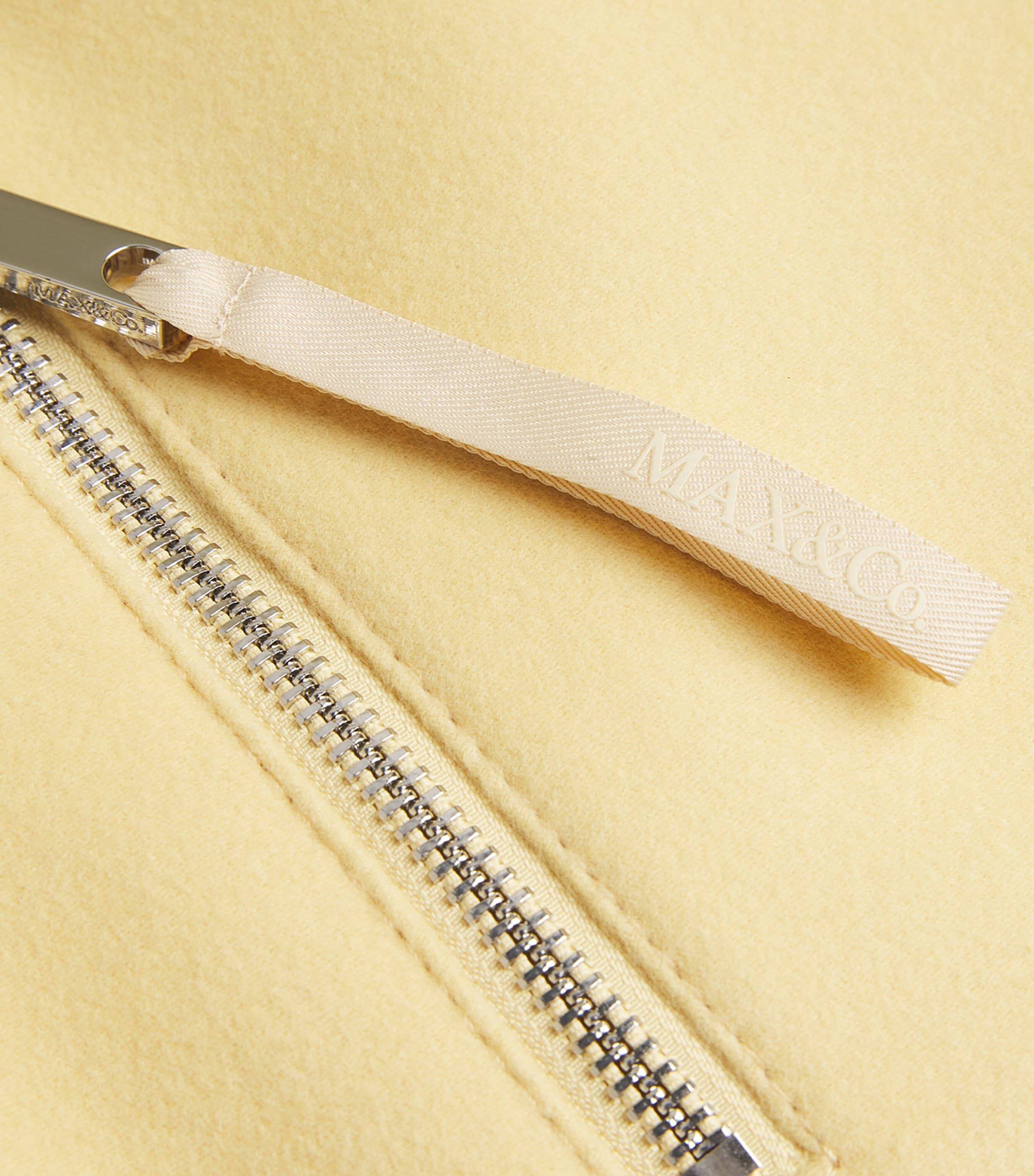 Virgin Wool Bomber Jacket YELLOW Image 5