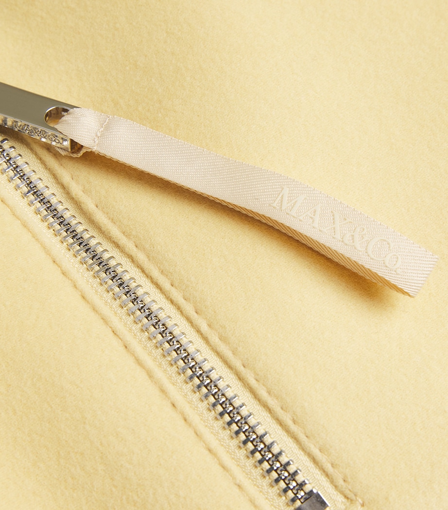 Virgin Wool Bomber Jacket YELLOW Image 5