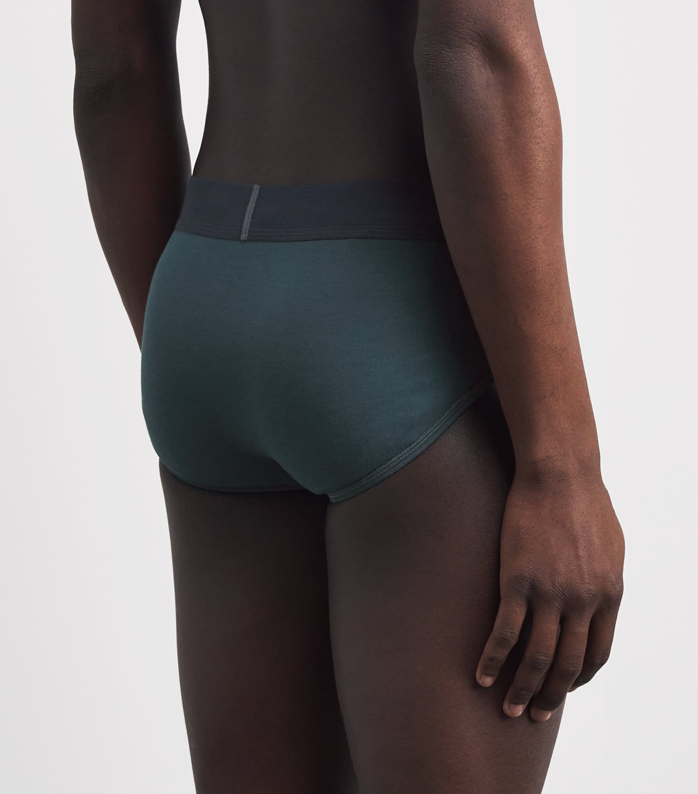 Skims Mens Stretch-Cotton Briefs (Pack of 3) Verdant Multi Image 3