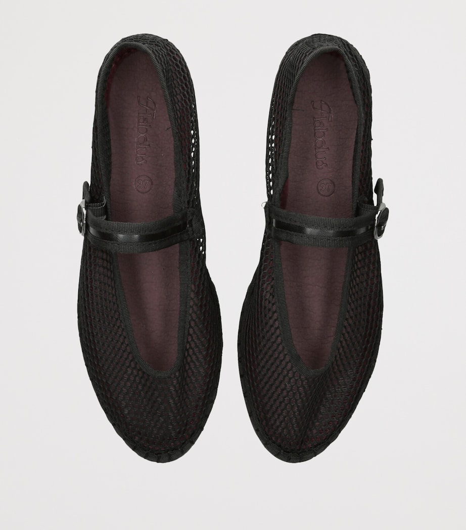 Mesh Isabella Ballet Flats BLACK Image 4