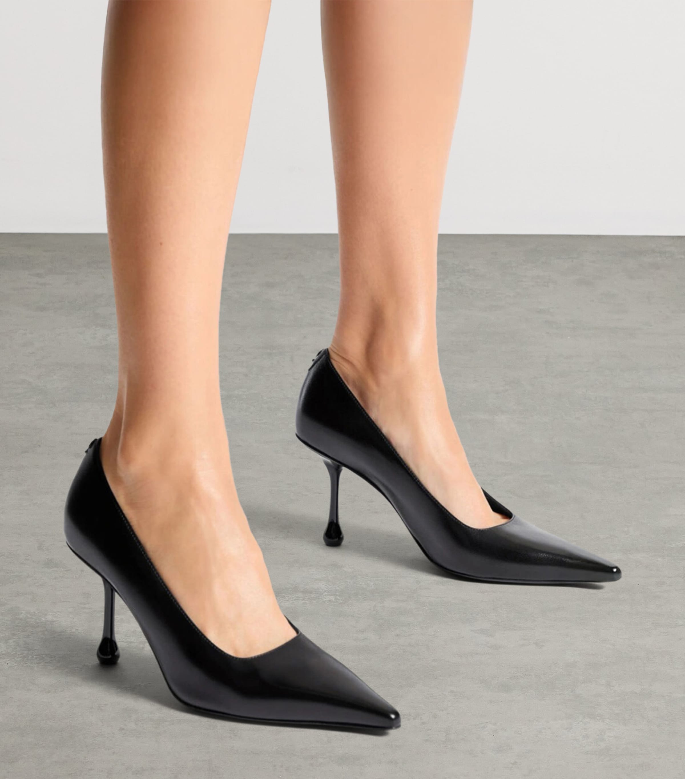 Jimmy Choo Ixia 80 Leather Pumps Black Image 2