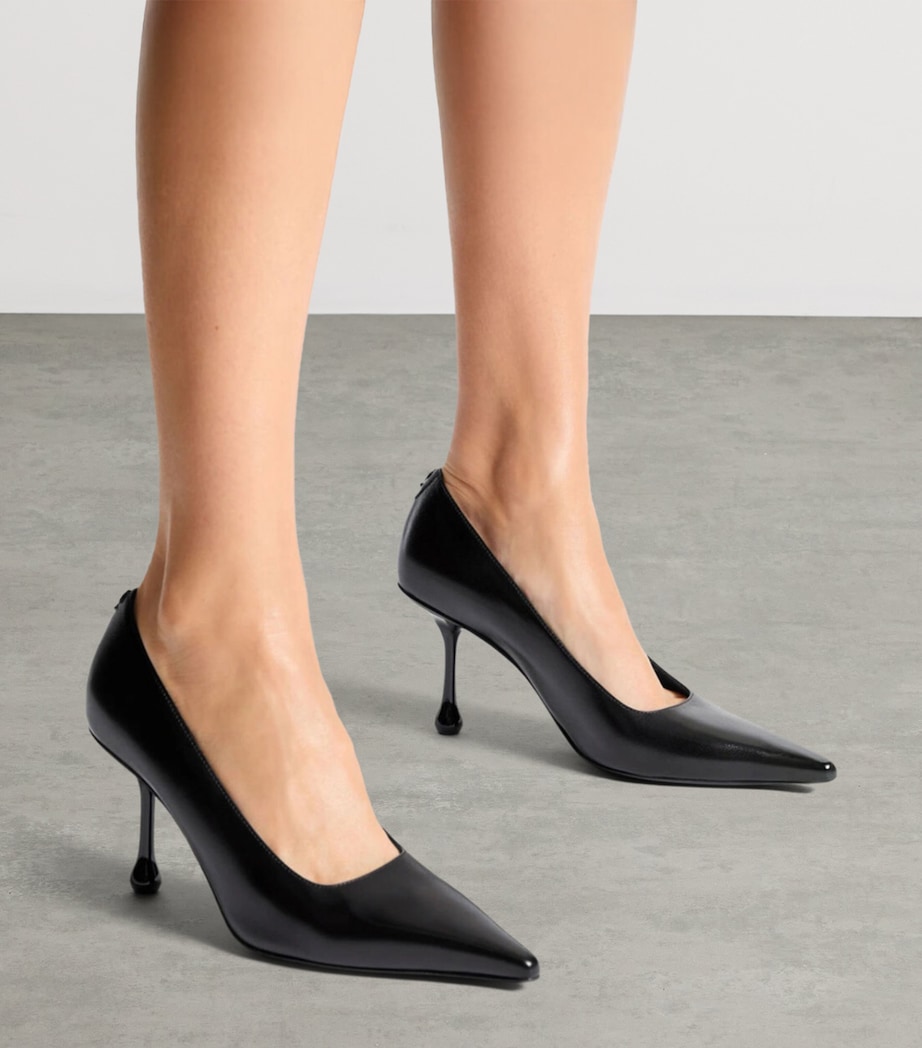 Jimmy Choo Ixia 80 Leather Pumps Black Image 2