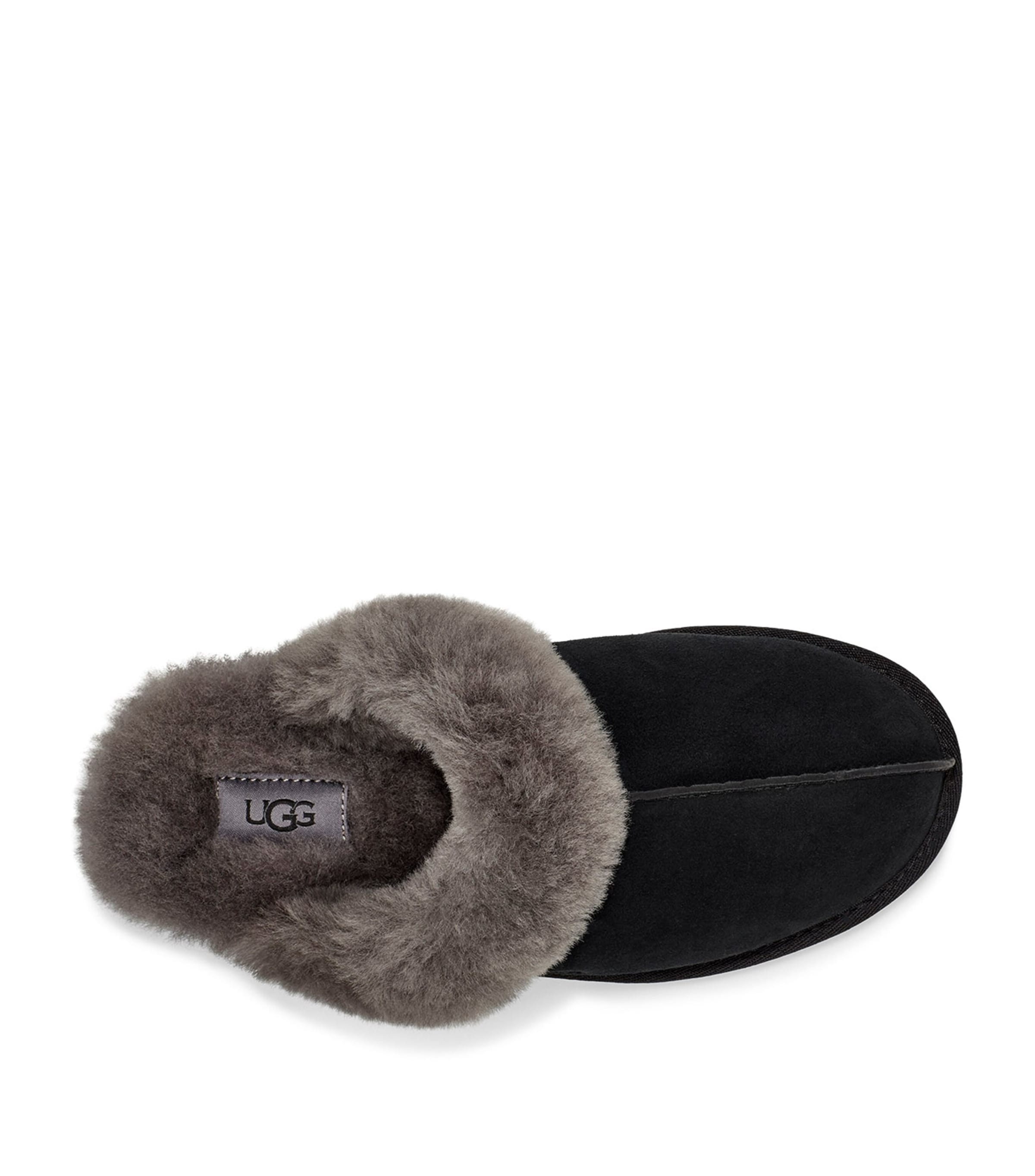 Suede Scuffette II Slippers BLK/GREY Image 7