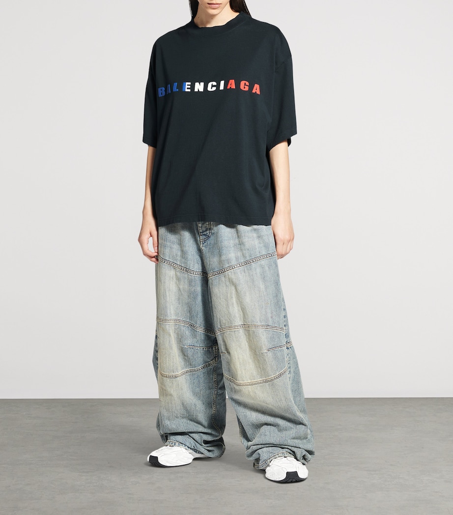 Cotton Cropped Logo T-Shirt 1083 Image 4