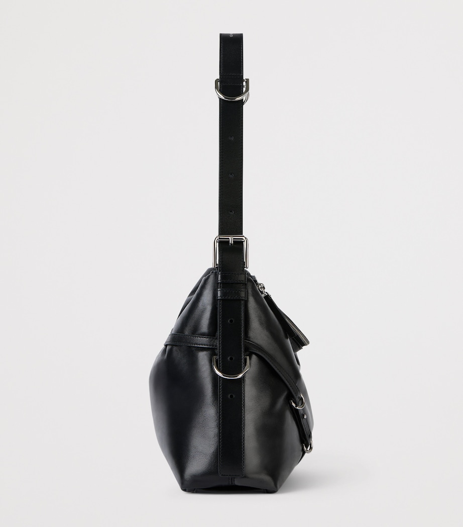 Givenchy Medium Leather Voyou Bomber Top-Handle Bag Image 4