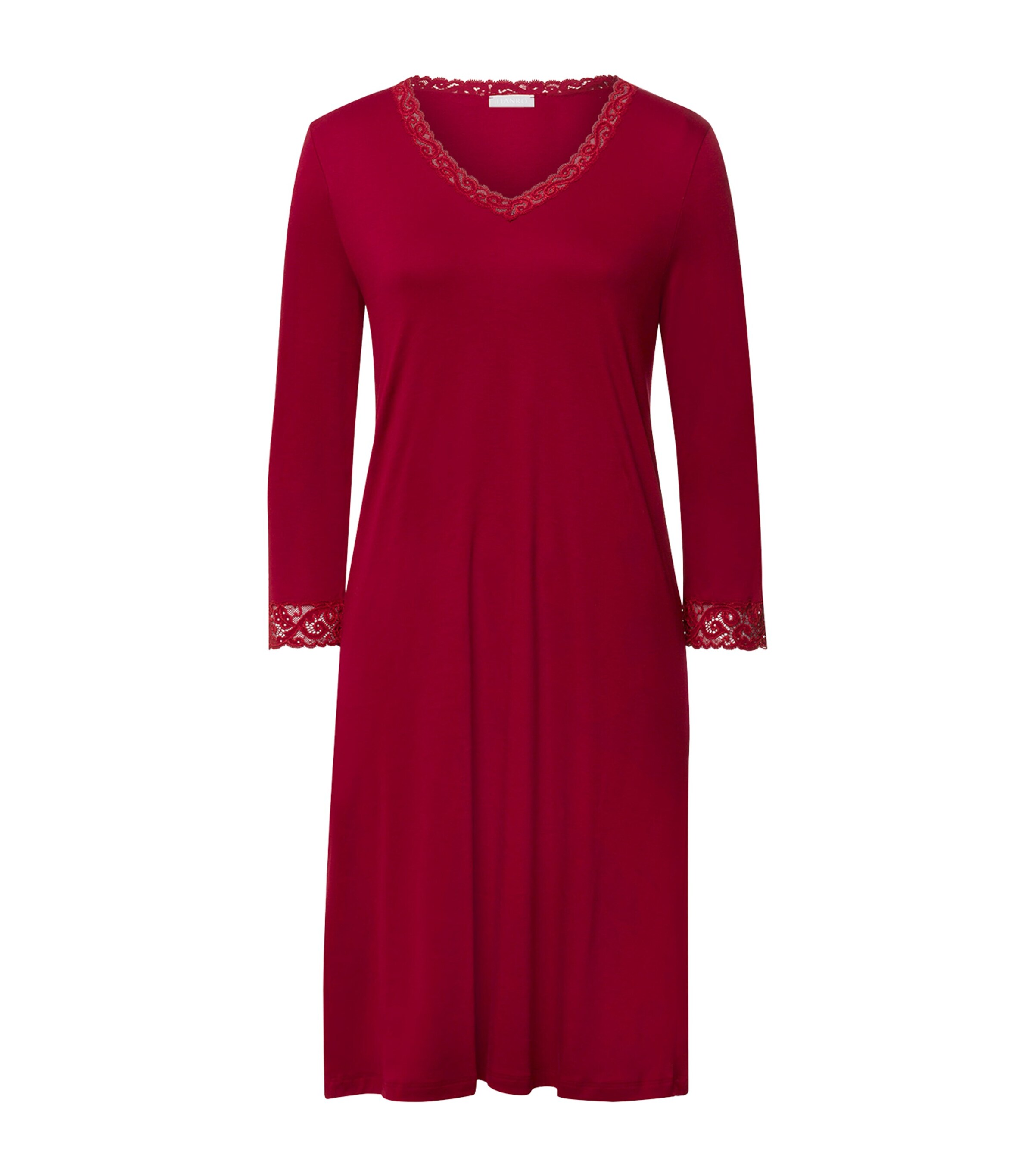 Hanro Cotton Cropped-Sleeve Nightdress | Women Clothing | Nightwear | Nightdresses | Pyjamas | Women New In | Womens Clothing | Designers | Hanro