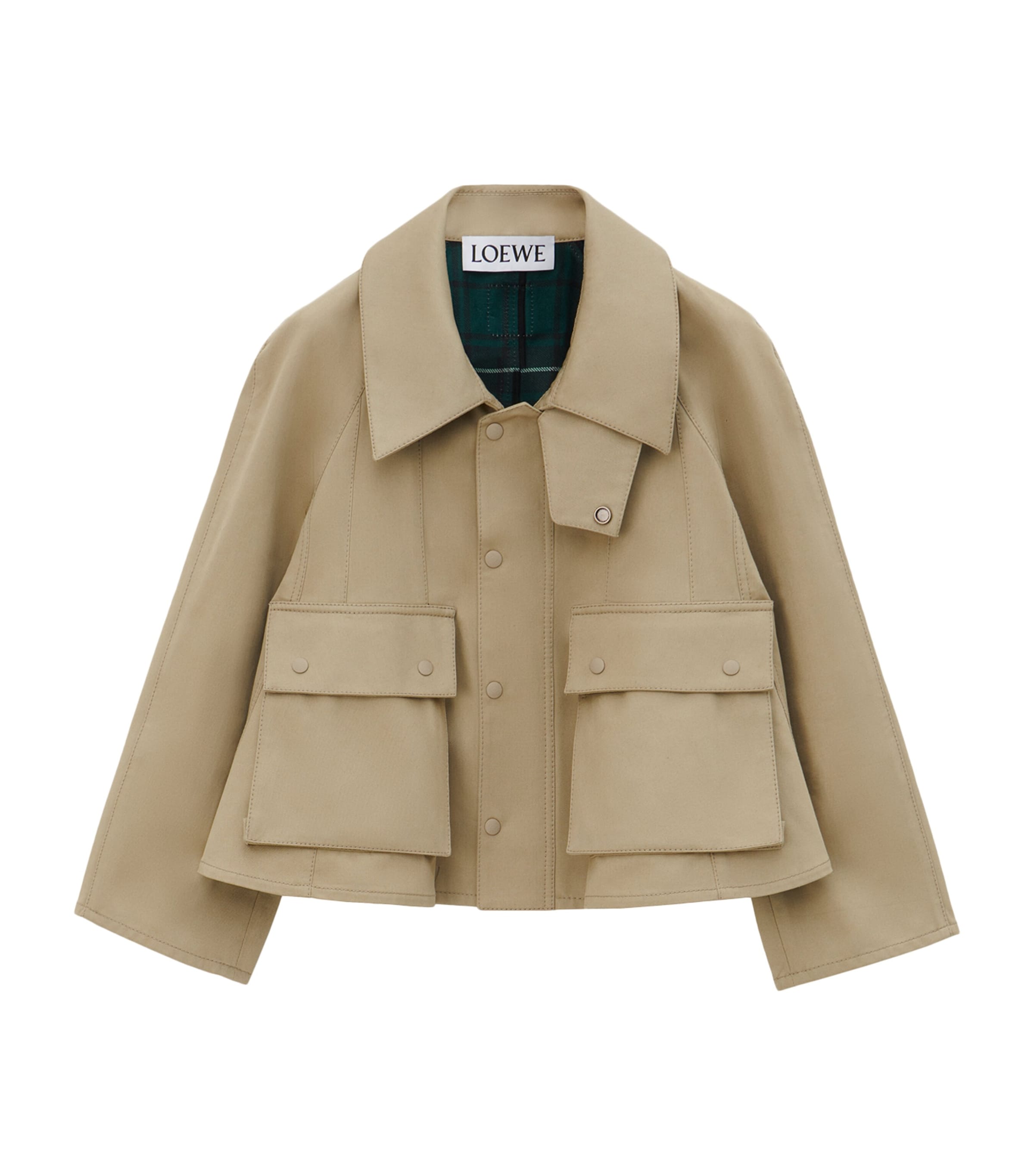 LOEWE COTTON GABARDINE TRAPEZE JACKET 