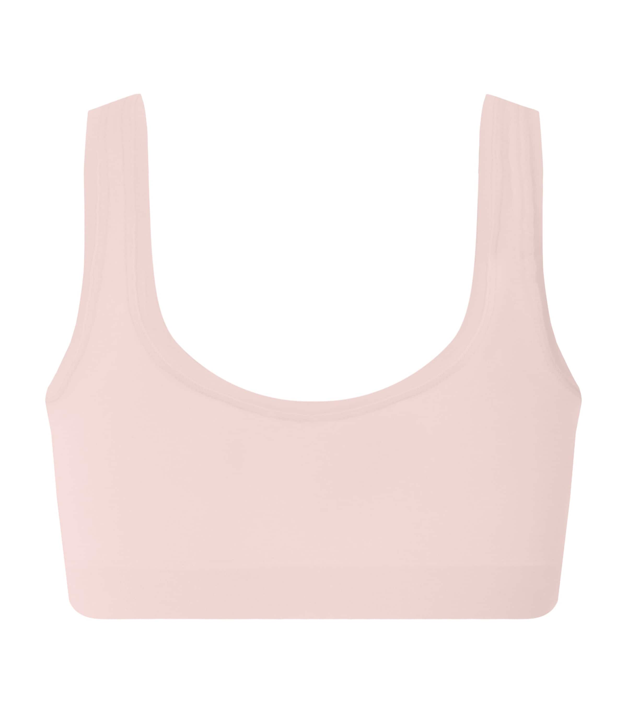 Hanro Womens Touch Feeling Padded Crop Top Rosewater Image 3