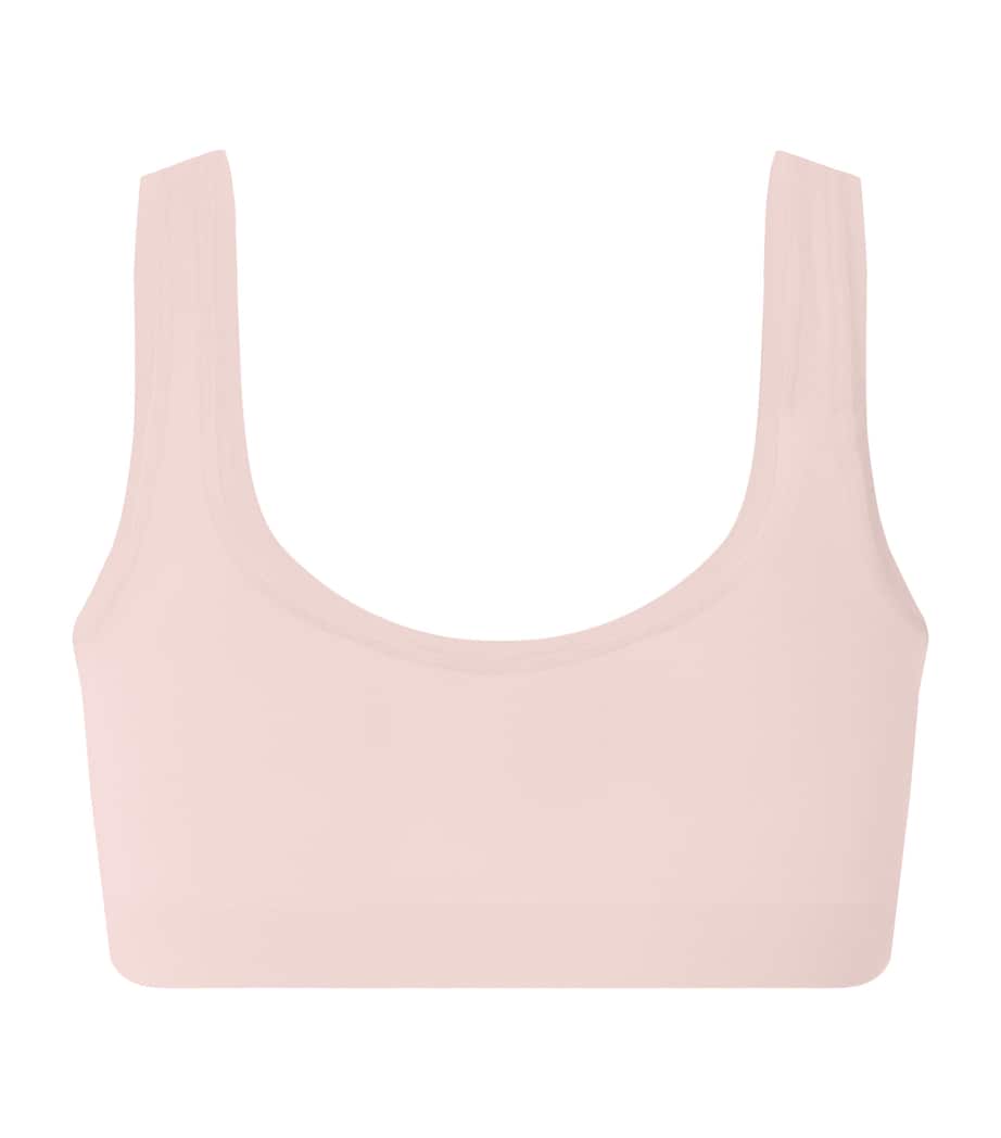 Hanro Womens Touch Feeling Padded Crop Top Rosewater Image 3