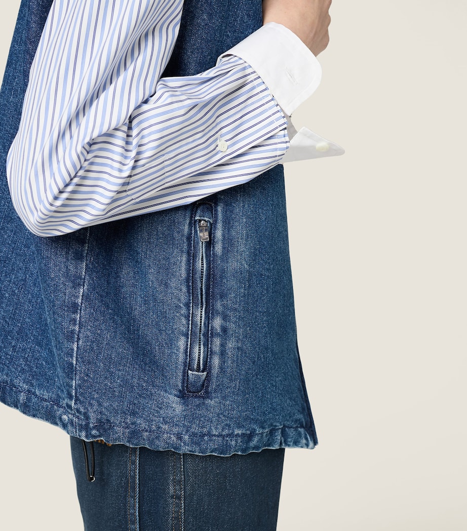 Denim Logo Vest F0008 Image 6