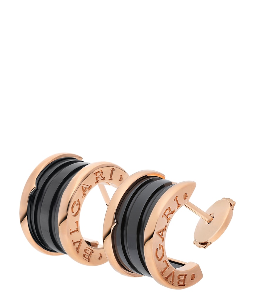 Rose Gold and Ceramic B.zero1 Earrings PINK GOLD Image 2