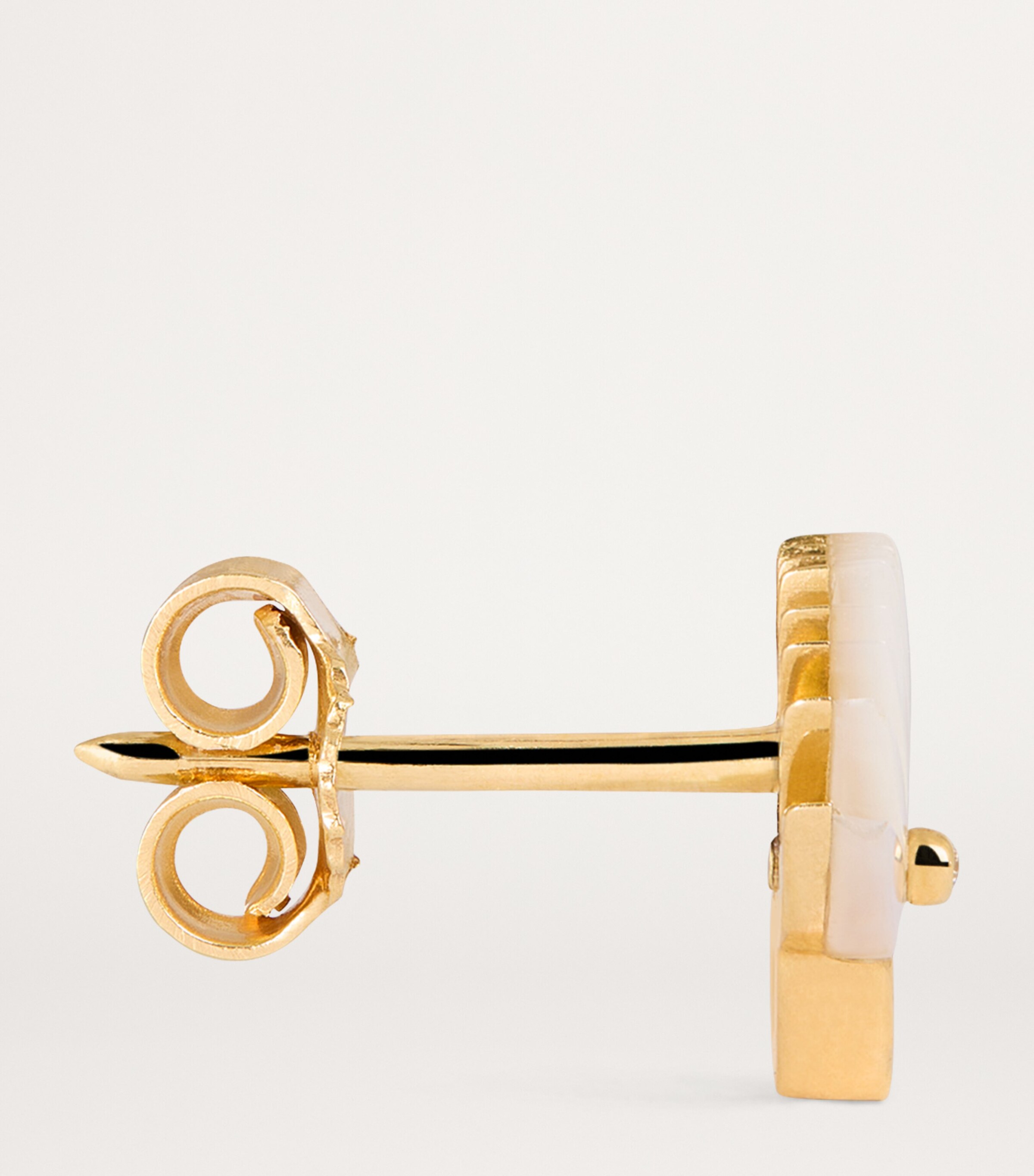 L'ATELIER NAWBAR Yellow Gold, Diamond and Mother of Pearl Psychedeliah Earrings Yellow Gold Image 4