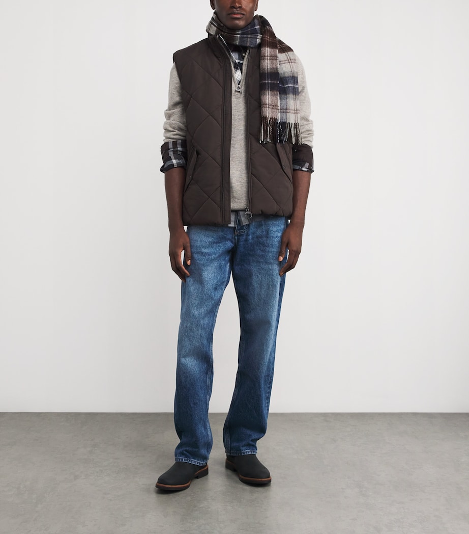 Wool Brack Patchwork Tartan Scarf MIDNIGHT OAK TARTAN Image 2