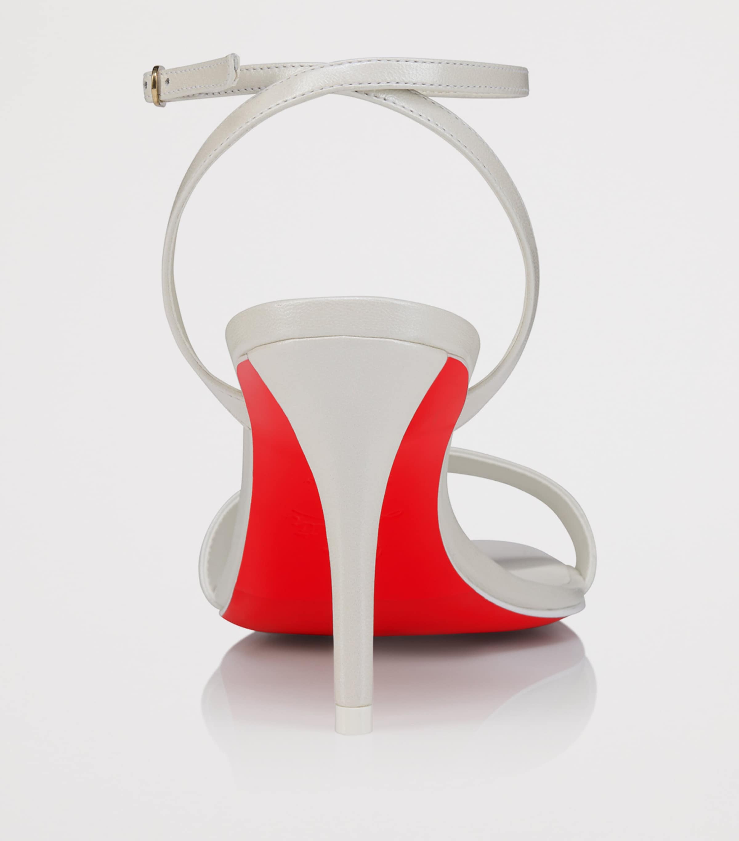Christian Louboutin White Miss Z Leather Sandals 80 | Harrods US