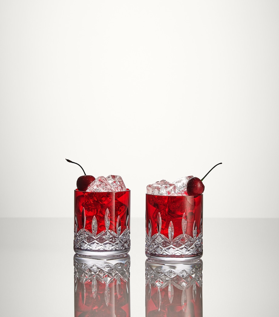 Set of 2 Crystal Lismore Tumblers (375ml) RED Image 2